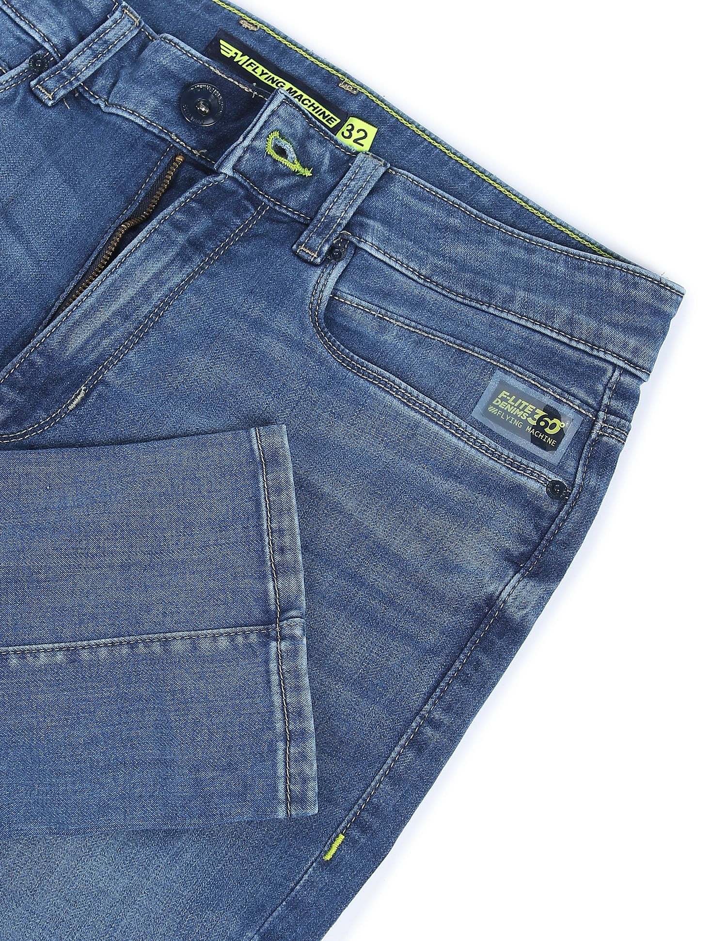 Flying Machine Stone Wash Billy Regular Fit F-Lite Jeans