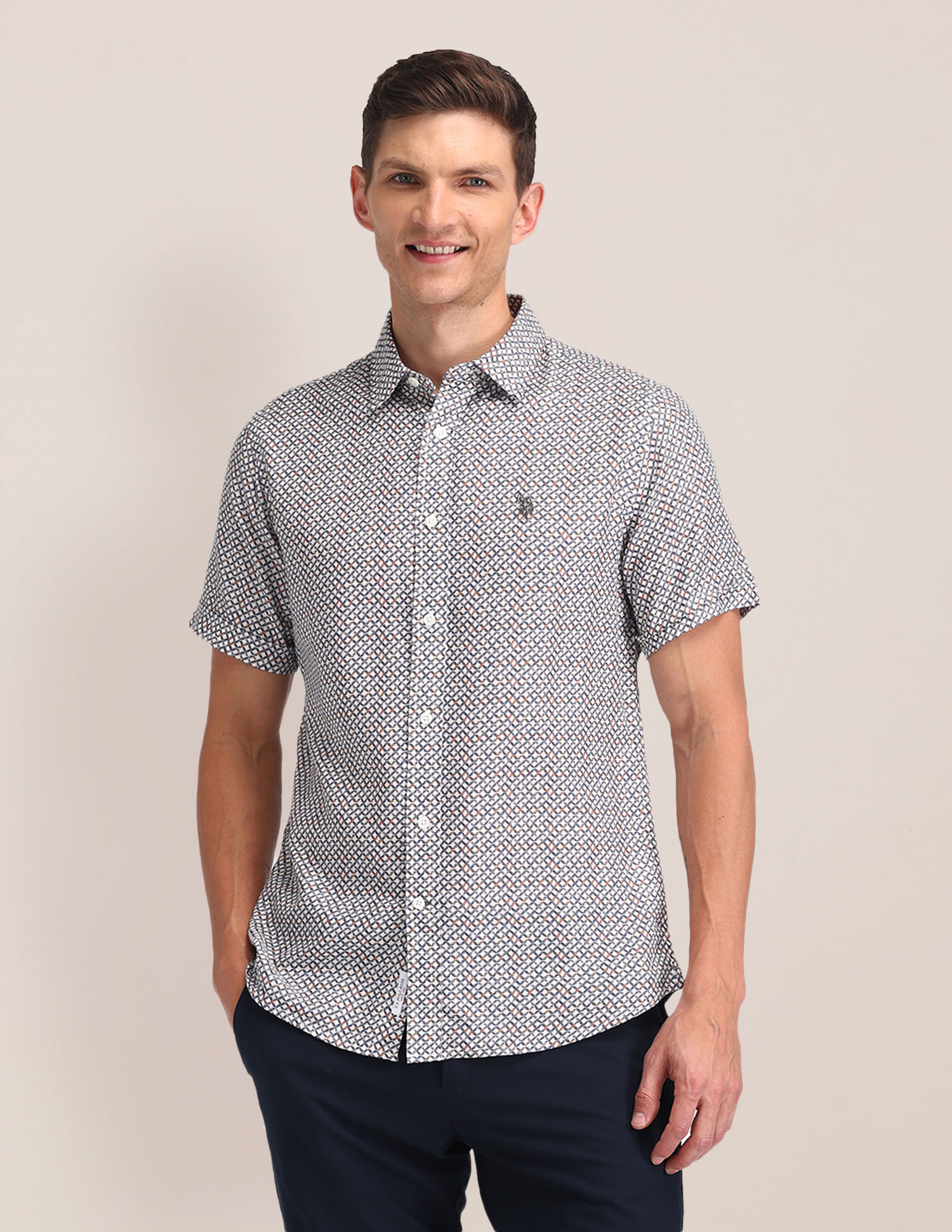 U.S. Polo Assn. Tailored Fit Digital Print Shirt