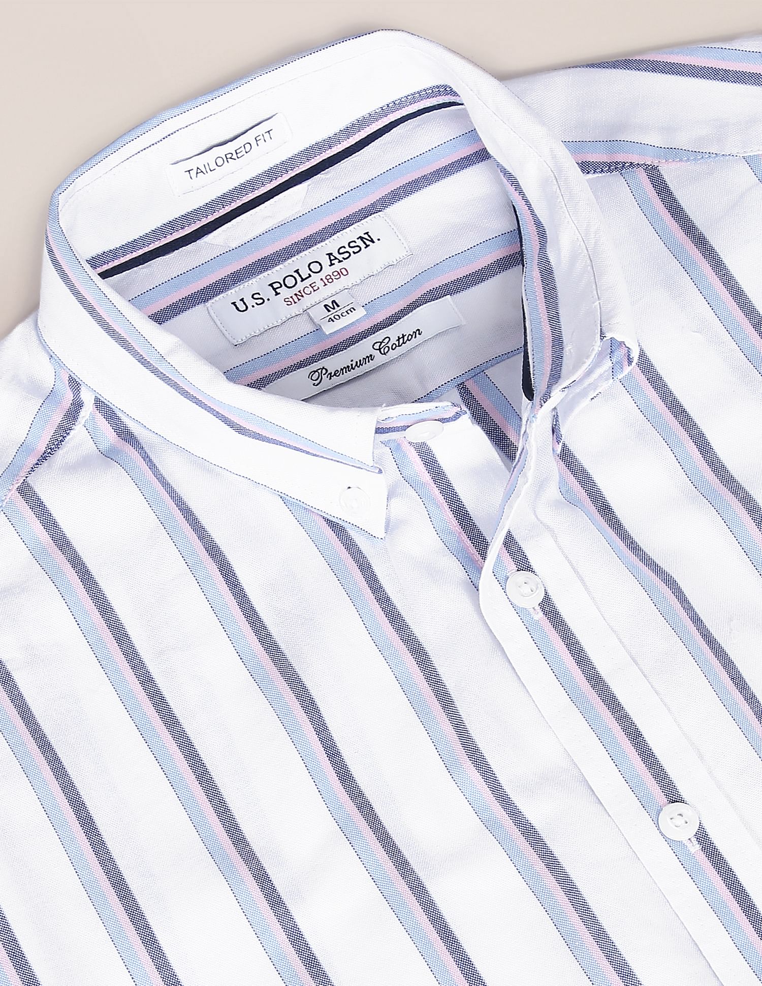 U.S. Polo Assn. Pure Cotton Striped Casual Shirt