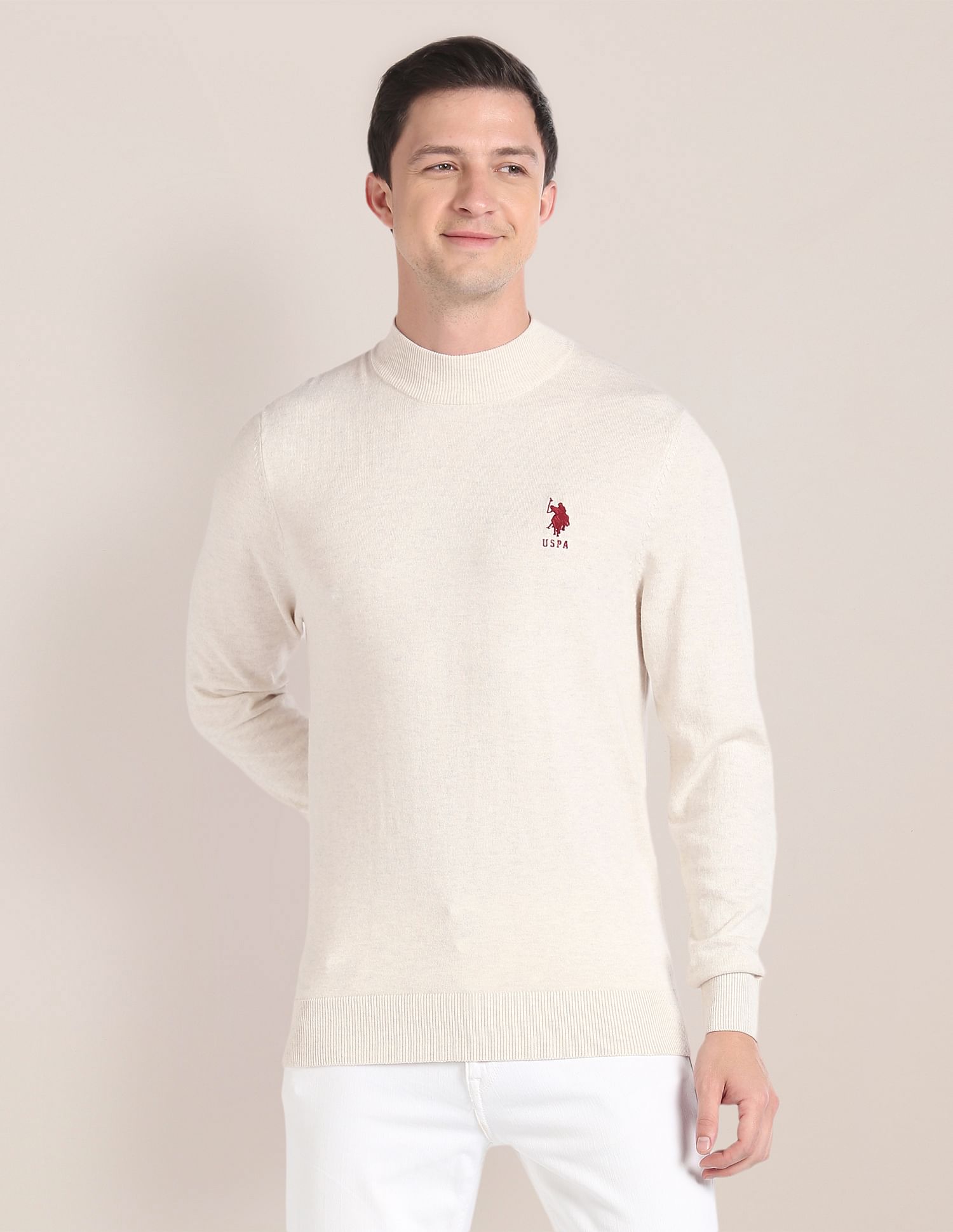 U.S. Polo Assn. Turtleneck Solid Sweater