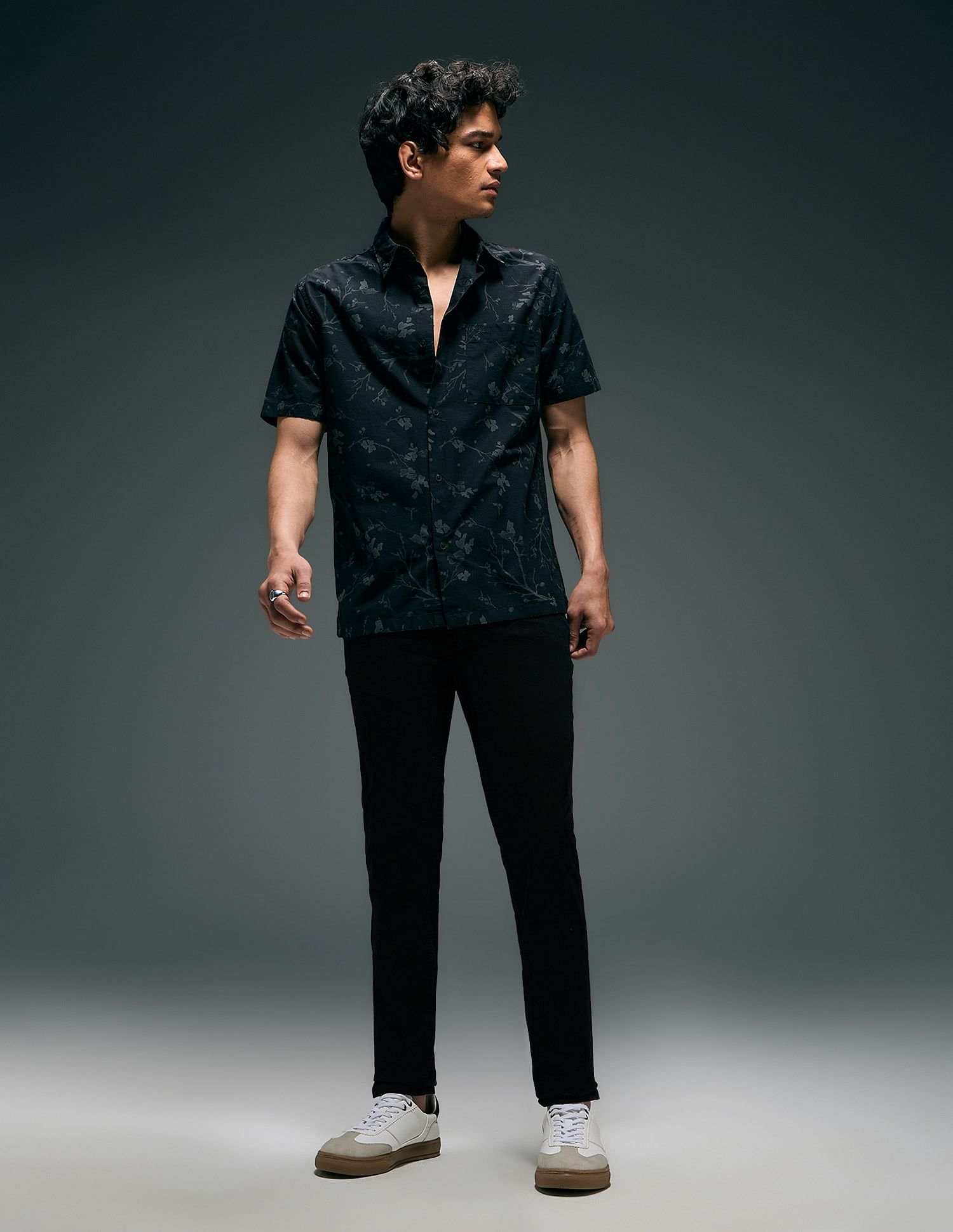 Flying Machine Jackson Super Skinny Fit Dark Washed Jeans