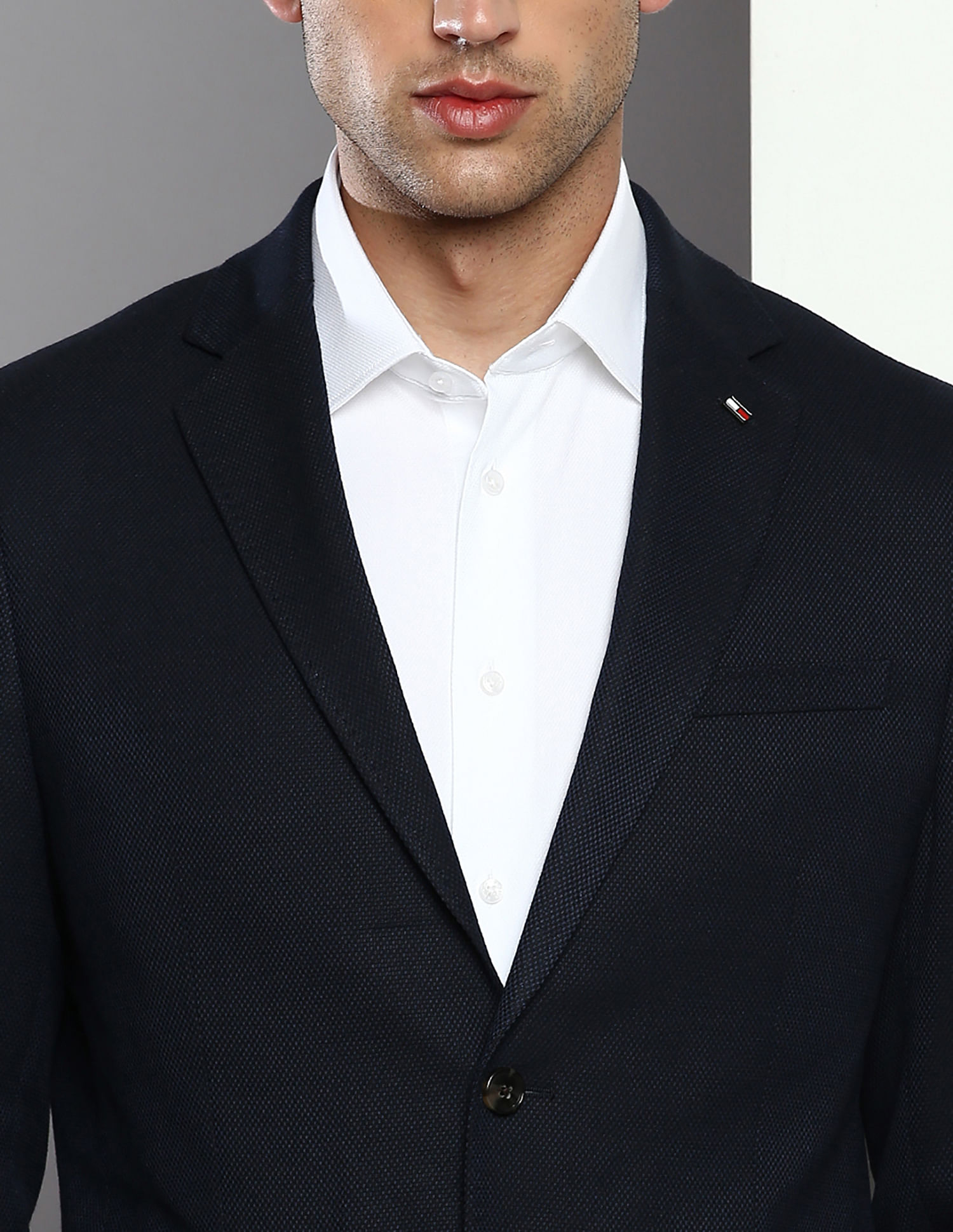 Tommy Hilfiger Patterned Basket Dobby Blazer