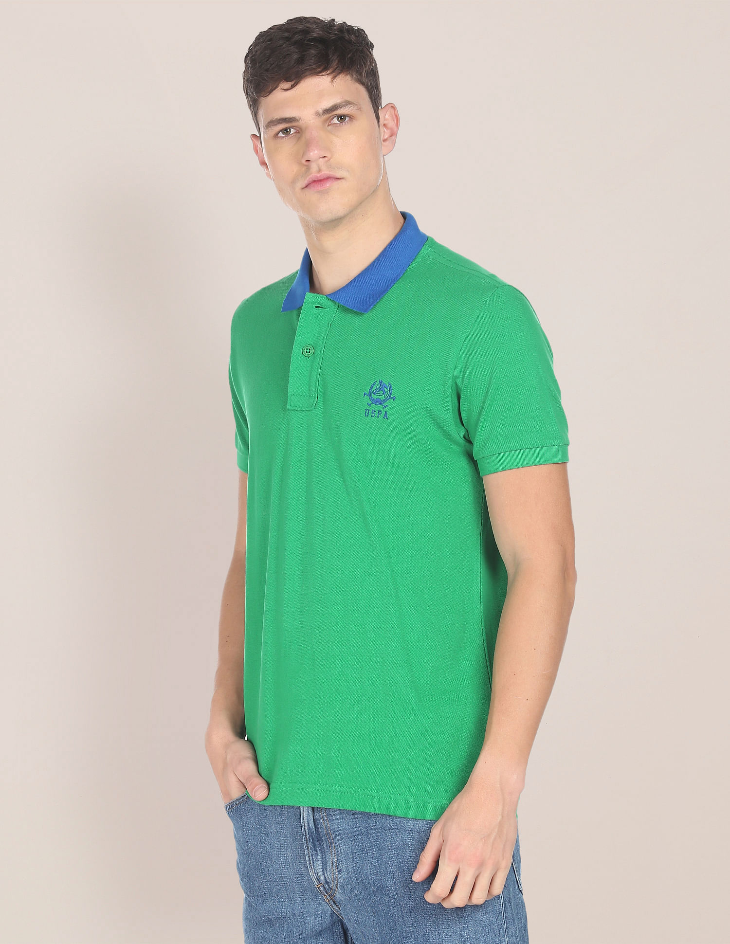 U.S. Polo Assn. Cotton Solid Polo Shirt