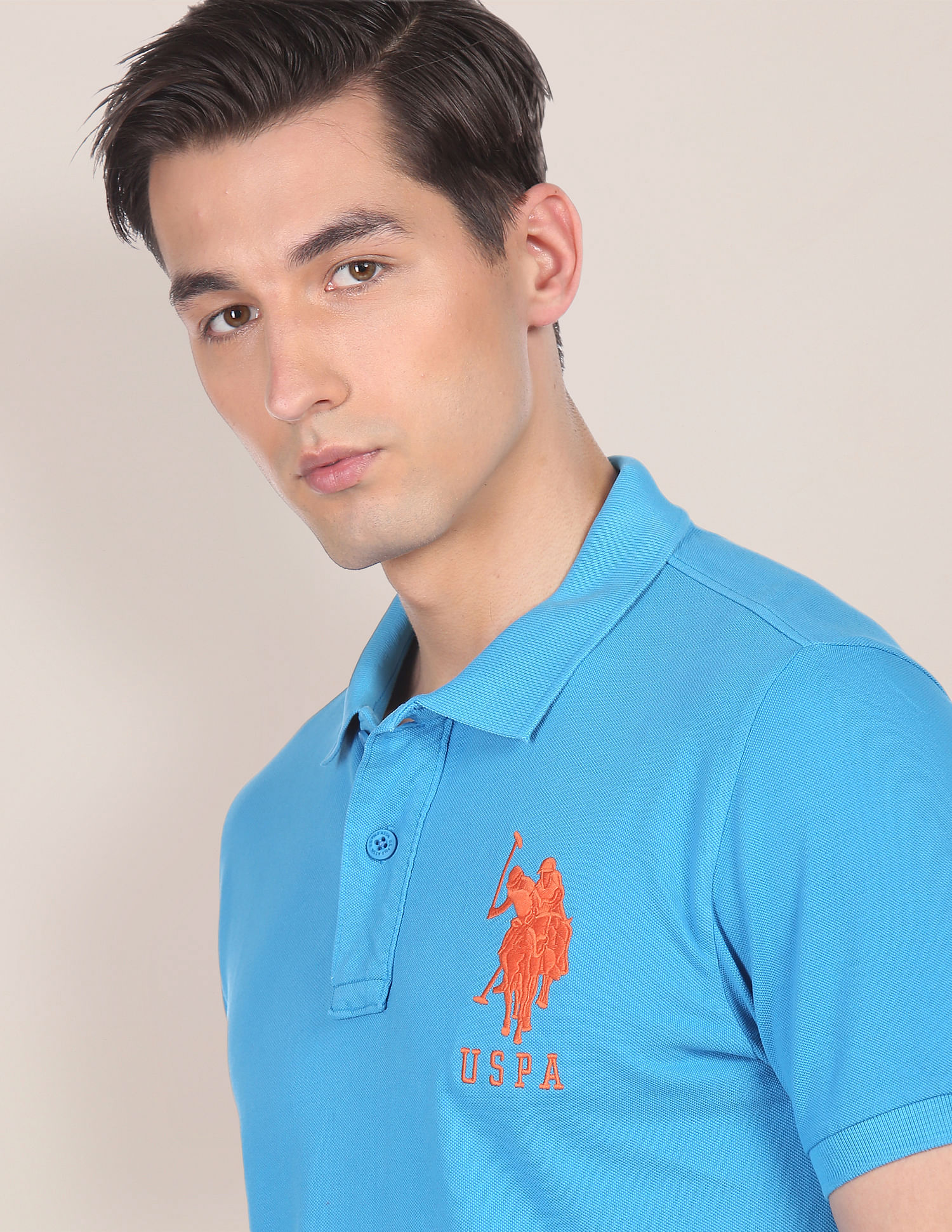 U.S. Polo Assn. Cotton Solid Polo Shirt
