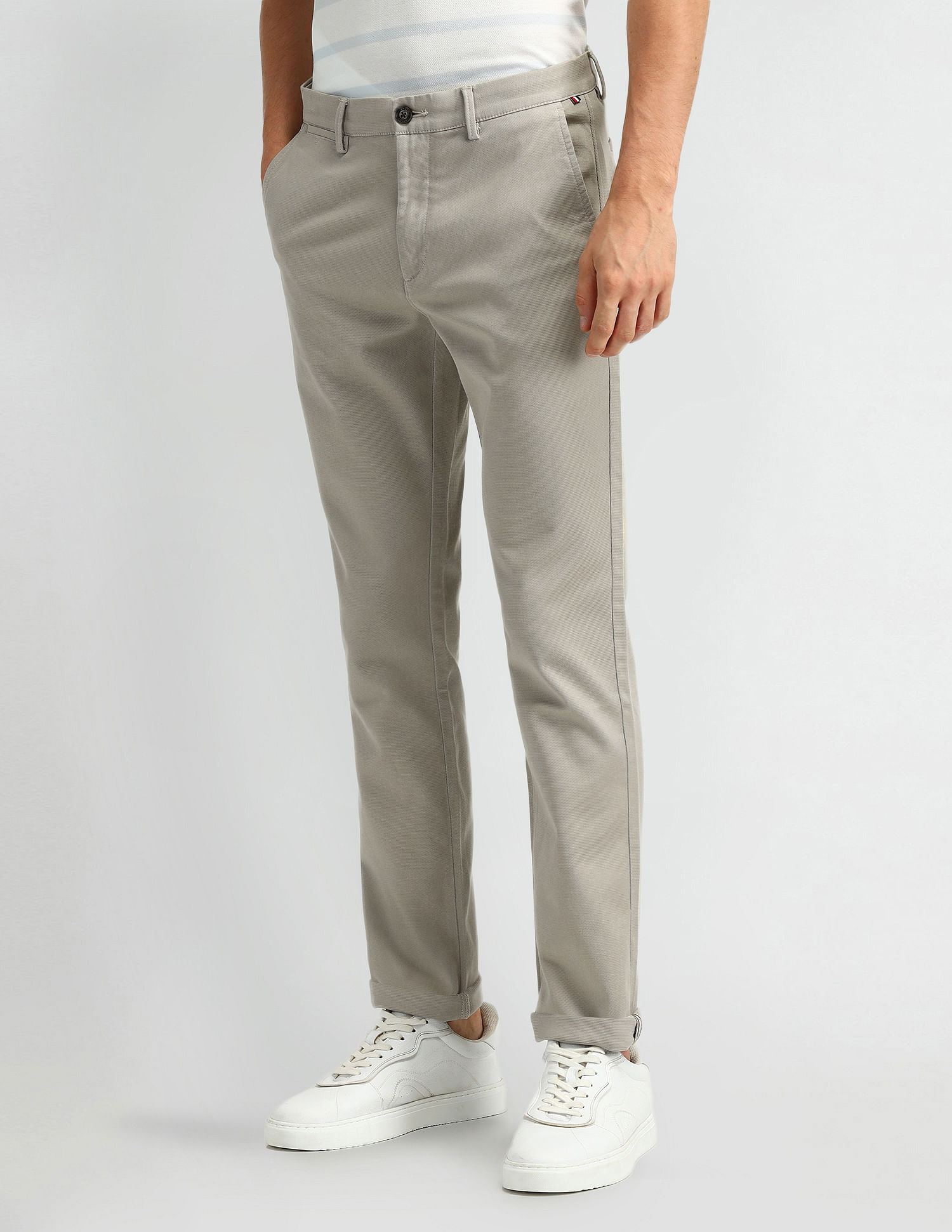 Arrow Sport Slim Fit Solid Trousers