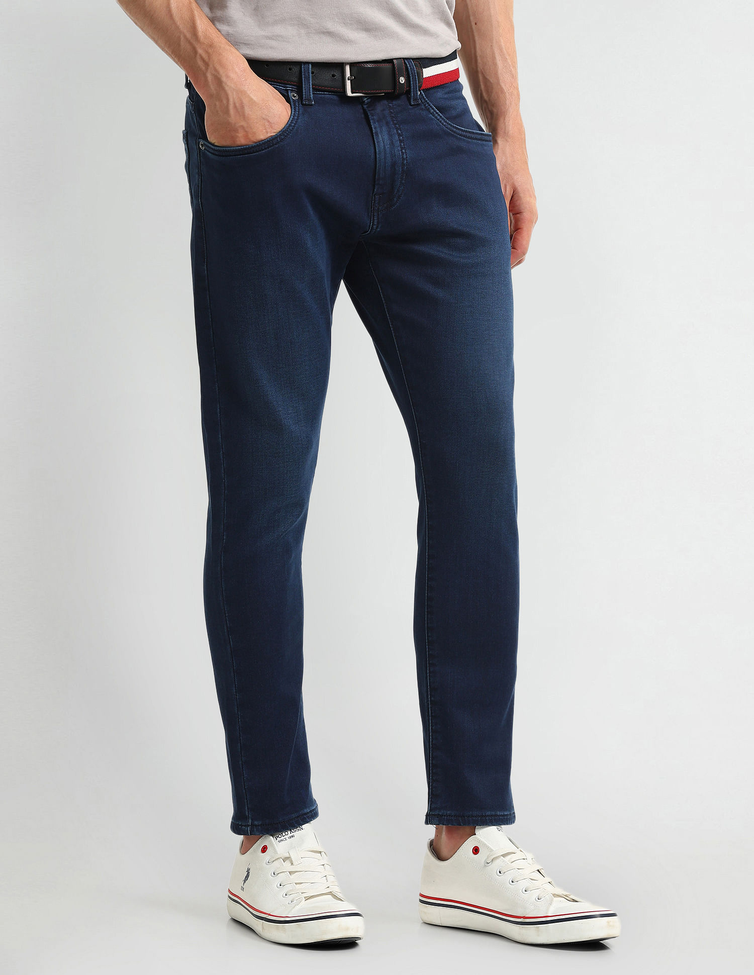 U.S. Polo Assn. Denim Co. Henry Tapered Cropped Fit Blue Jeans