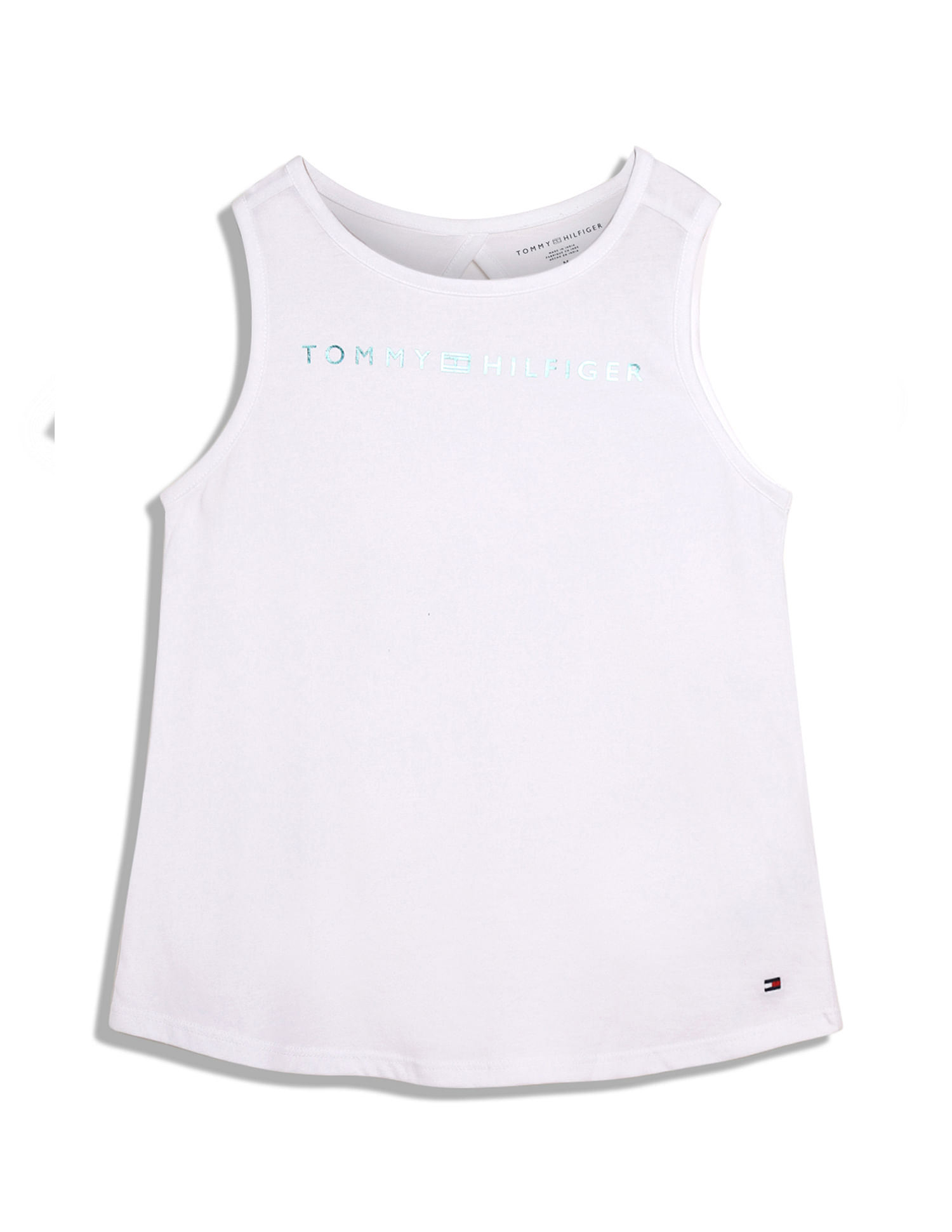 Tommy Hilfiger Kids Girls Crew Neck Sleeveless T-Shirt