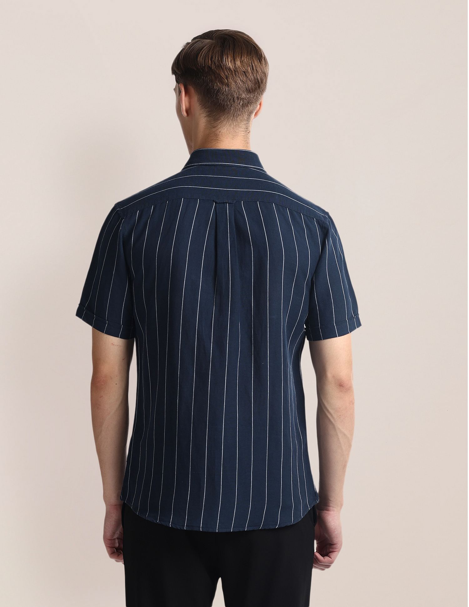 U.S. Polo Assn. Vertical Stripe Linen Shirt