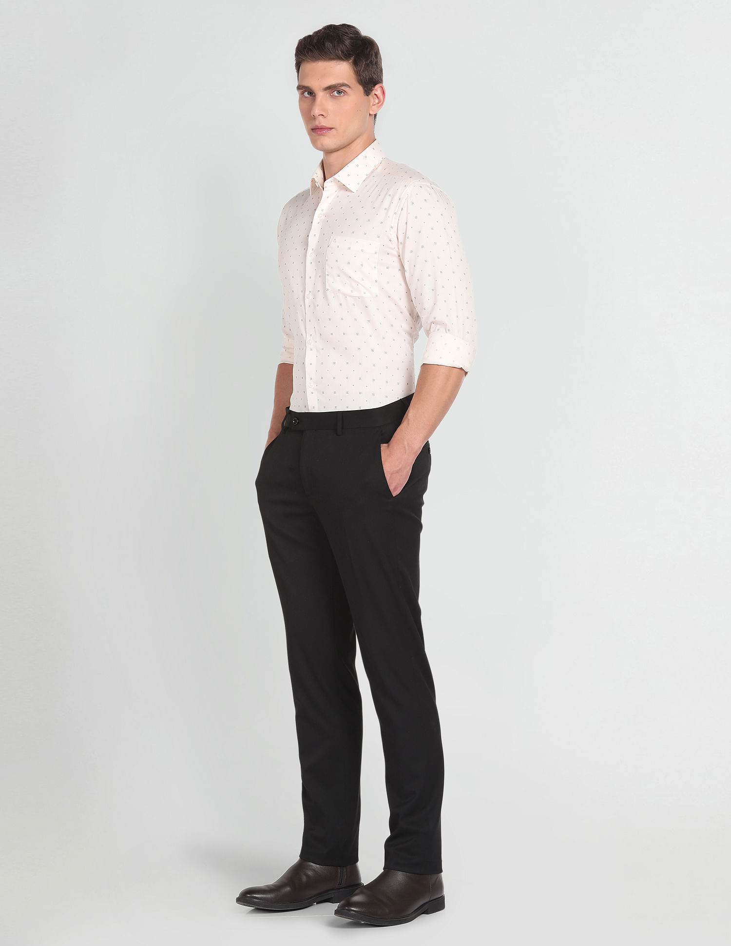 Arrow Manhattan Slim Fit Twill Shirt