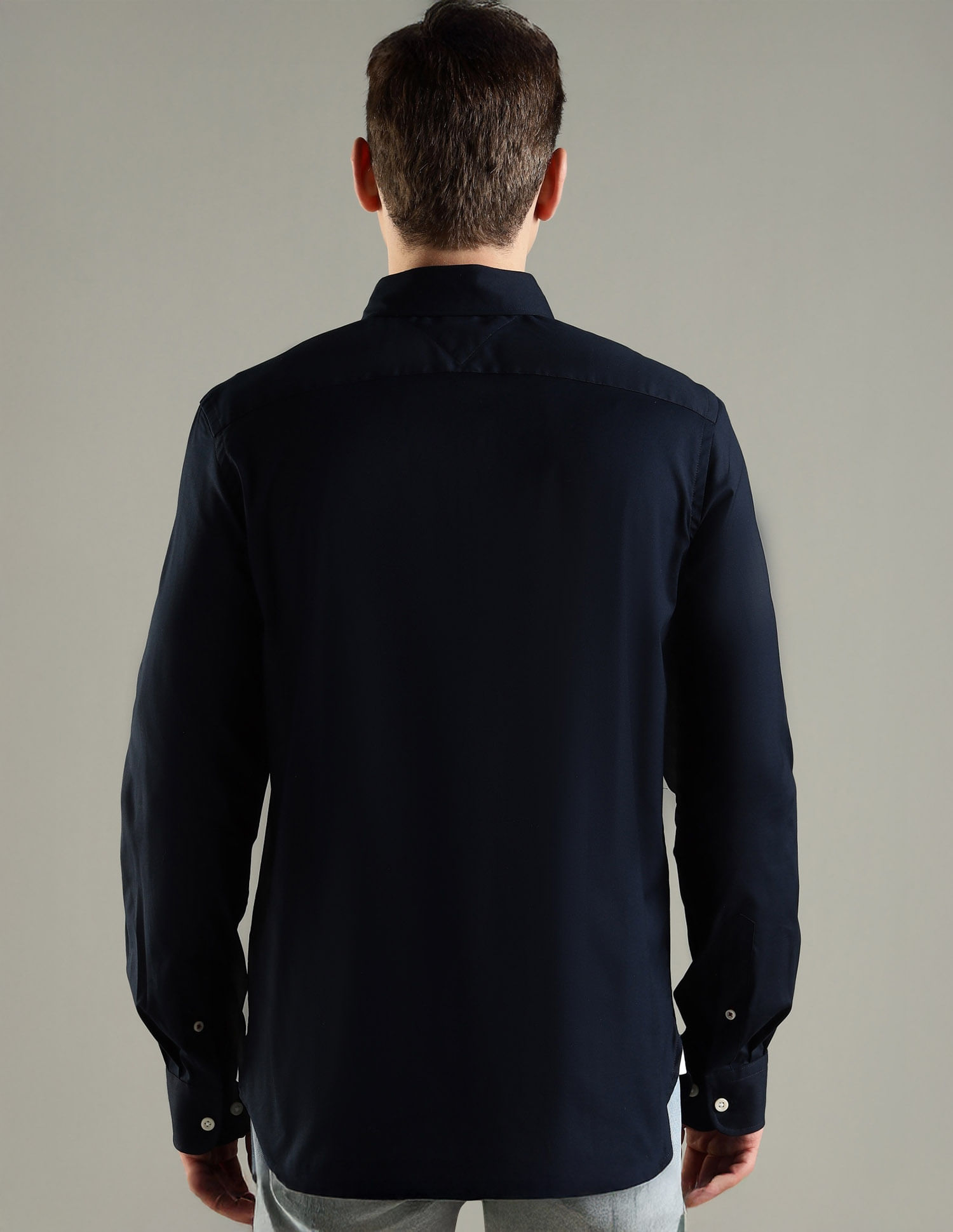 Tommy Hilfiger Solid Regular Fit Cotton Shirt