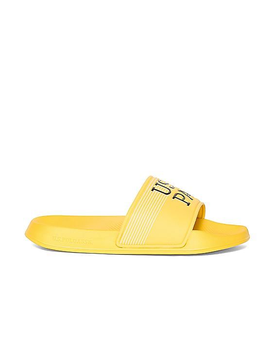 U.S. Polo Assn. Men Open Toe Striped Beesley 2.0 Slides