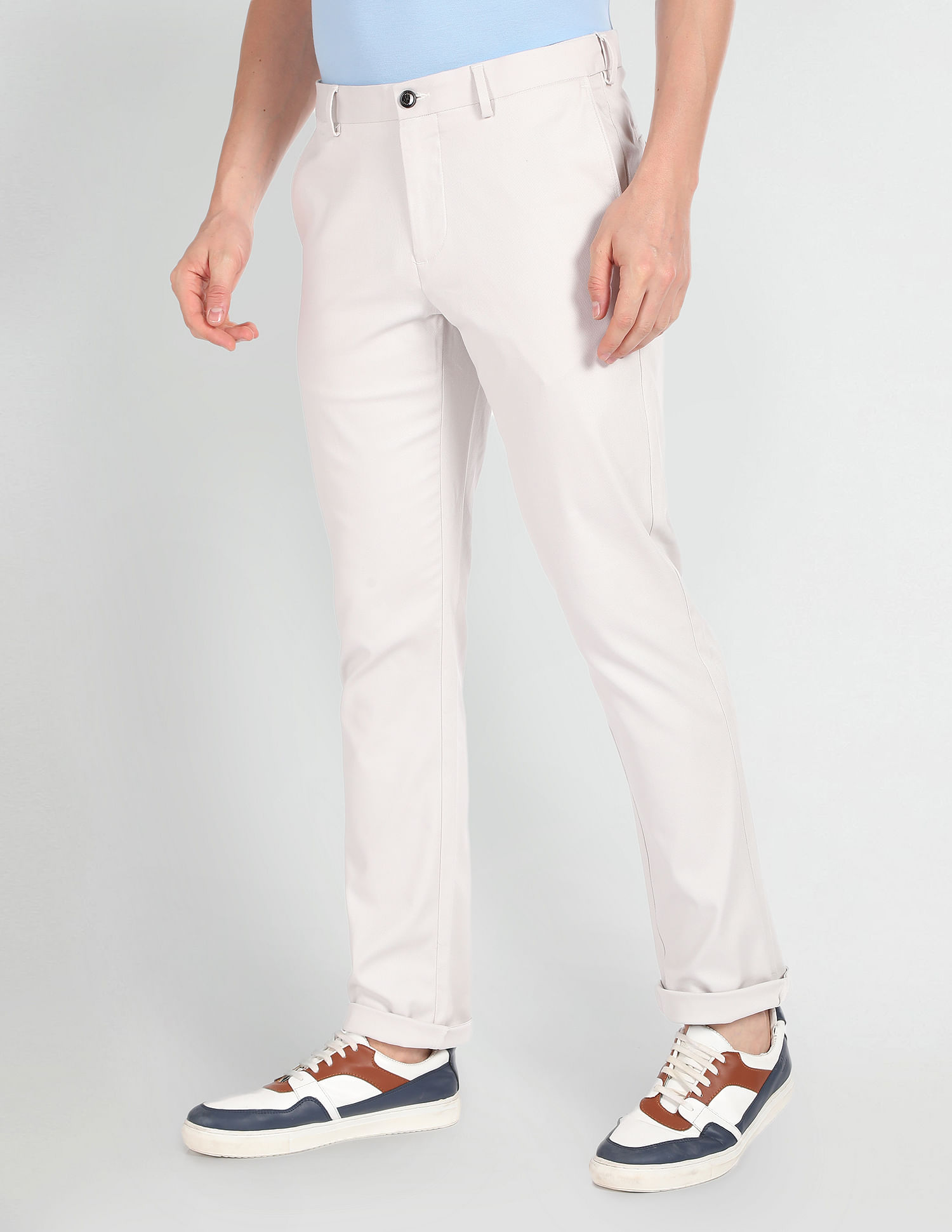 Arrow Sports Low Rise Dobby Autoflex Trousers