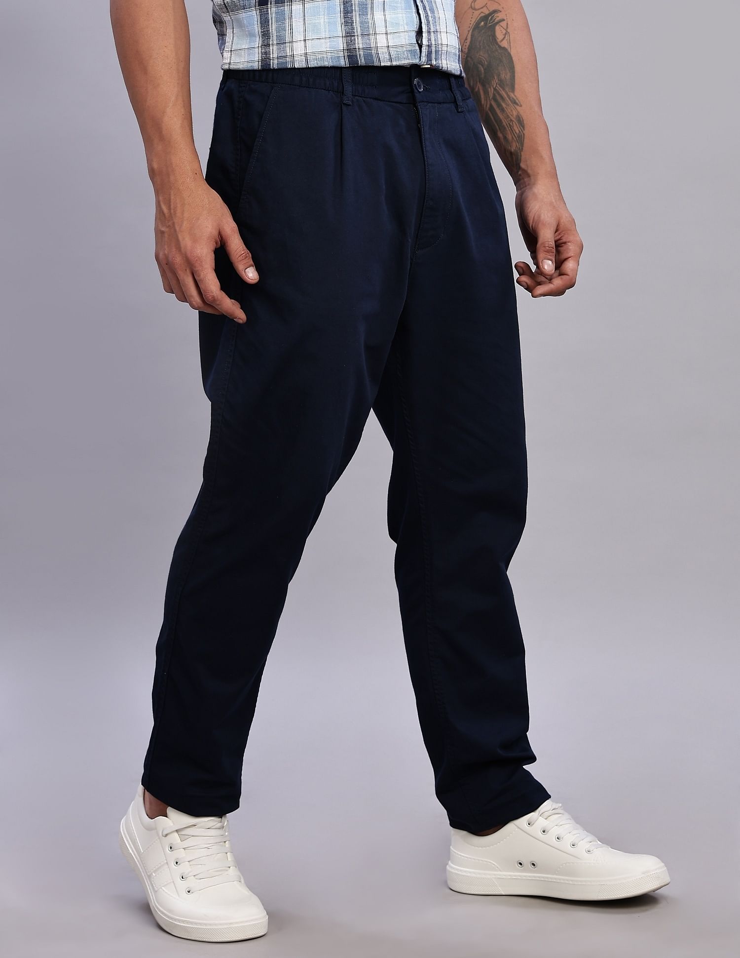 Tommy Hilfiger Mens Navy Solid Pant