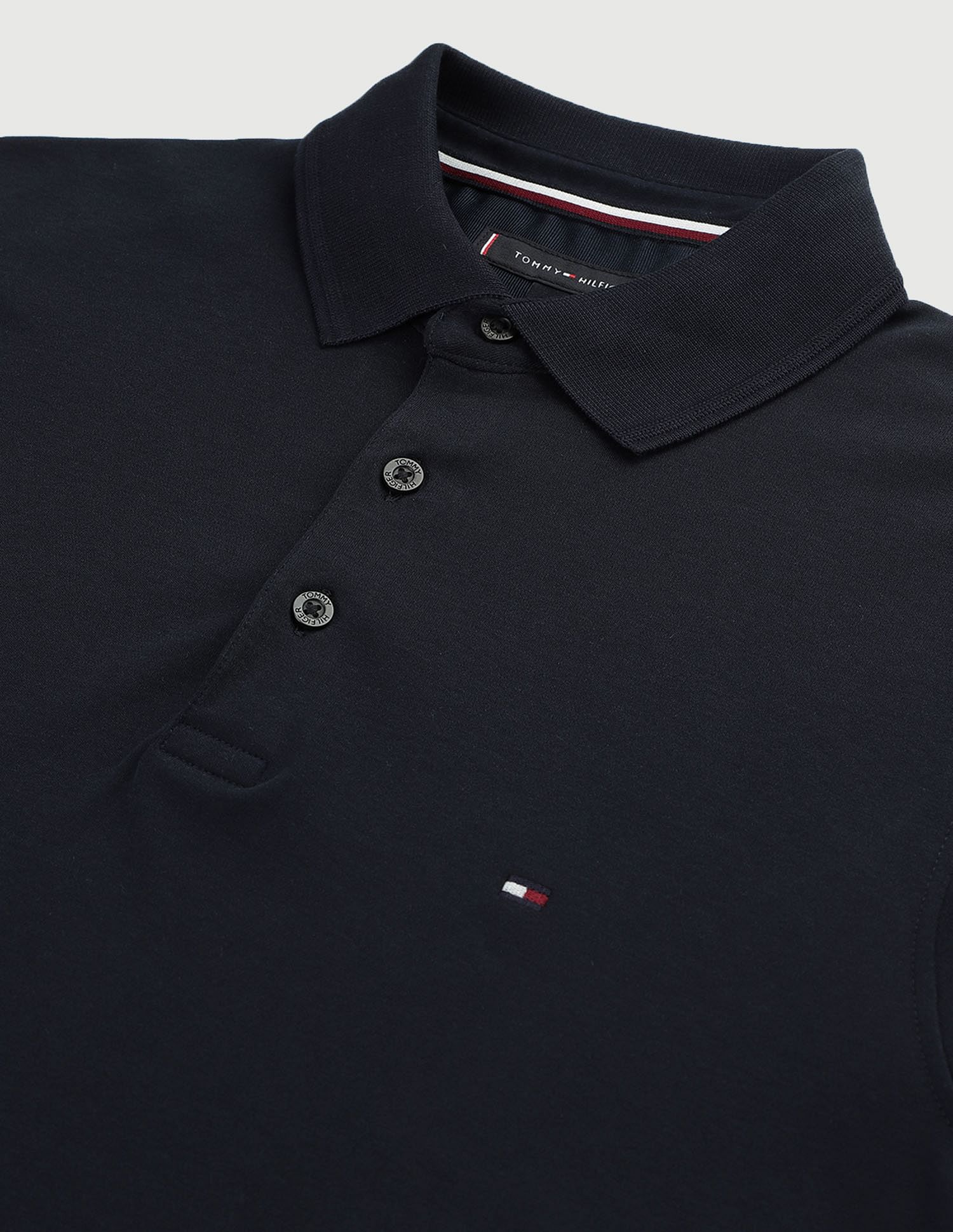 Tommy Hilfiger Solid Logo Slim Fit Polo Shirt