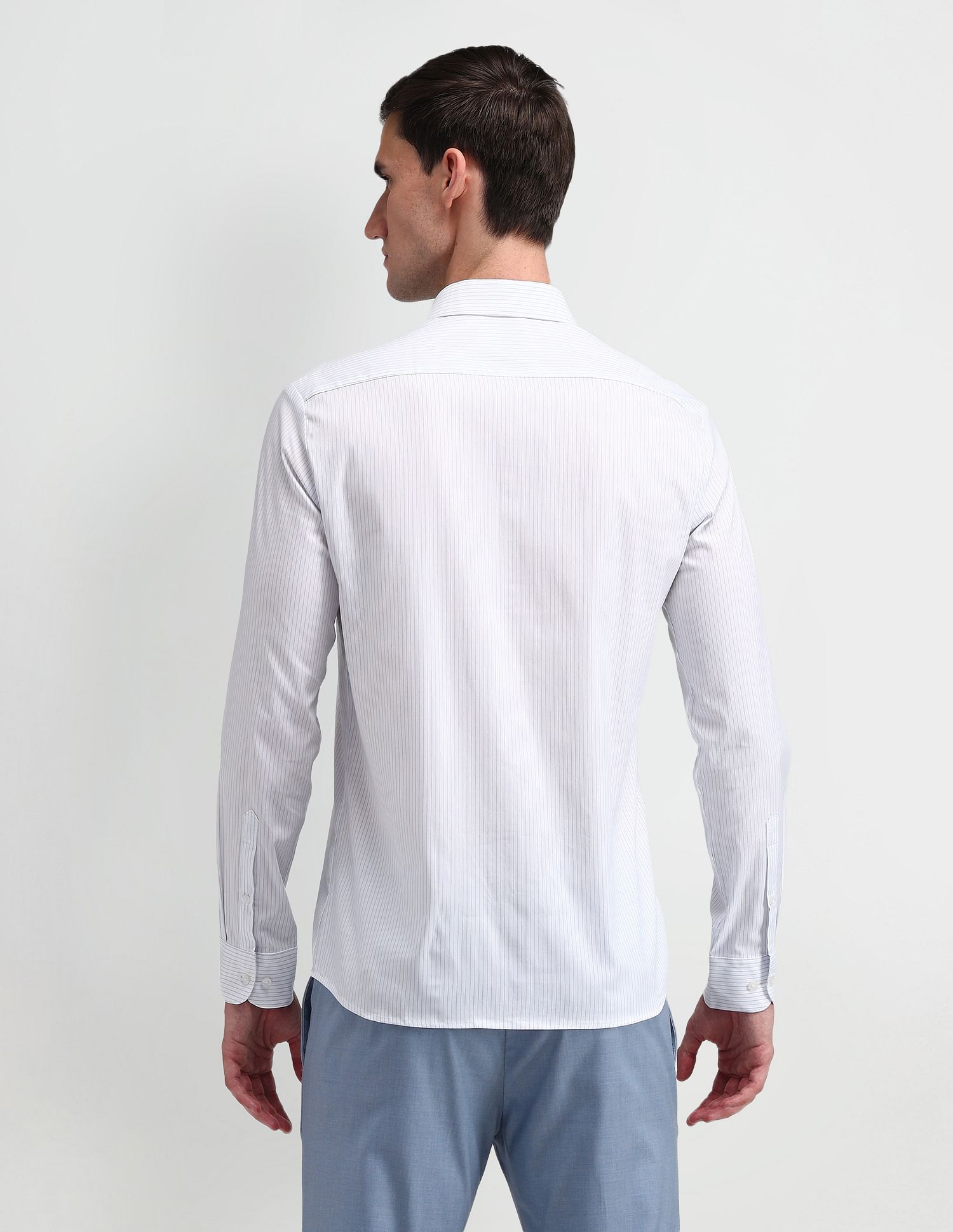 Arrow Pinstriped Slim Fit Shirt
