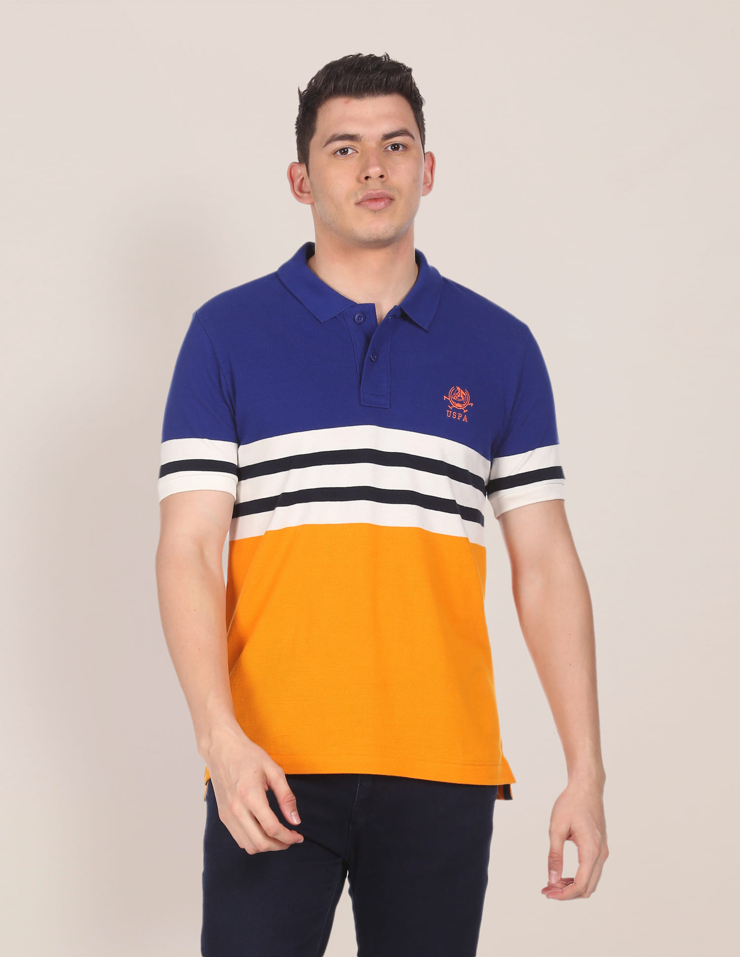 Buy Polo Cotton Striped Polo Shirt