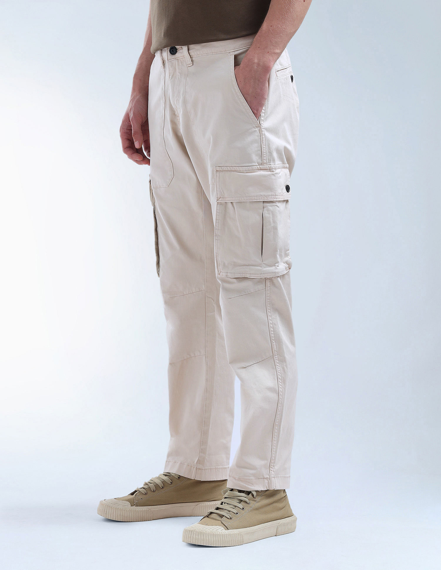 Flying Machine Relaxed Tapered Fit Twill Cargo