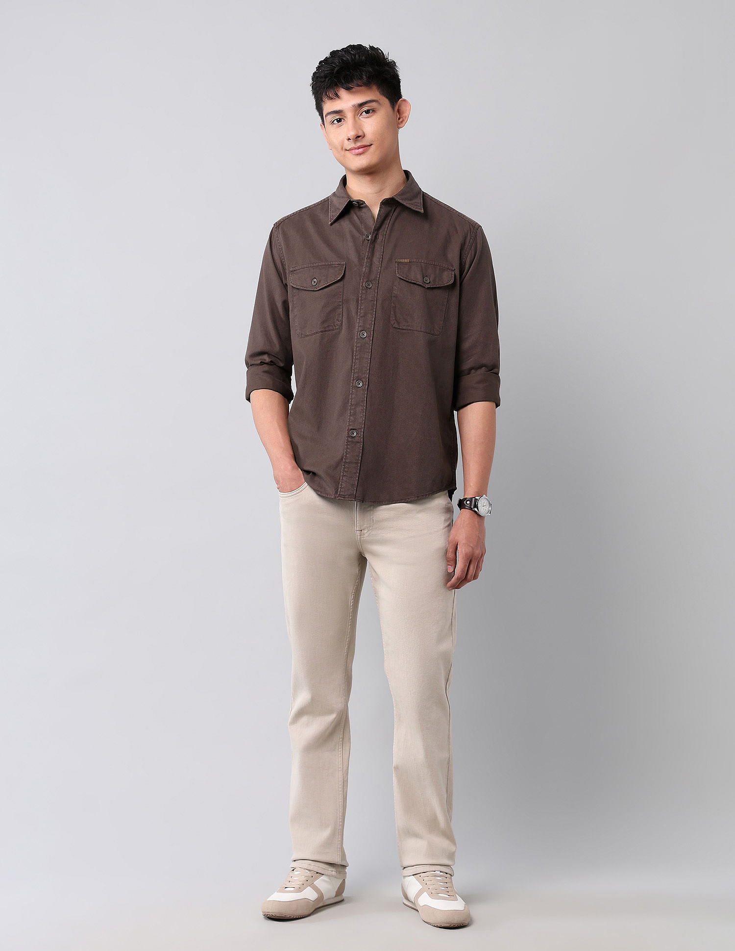 U.S. Polo Assn. Denim Co. Comfort Fit Twill Shirt