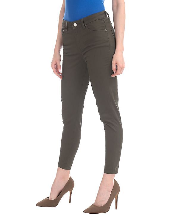 Aeropostale High Waist Cropped Jeans