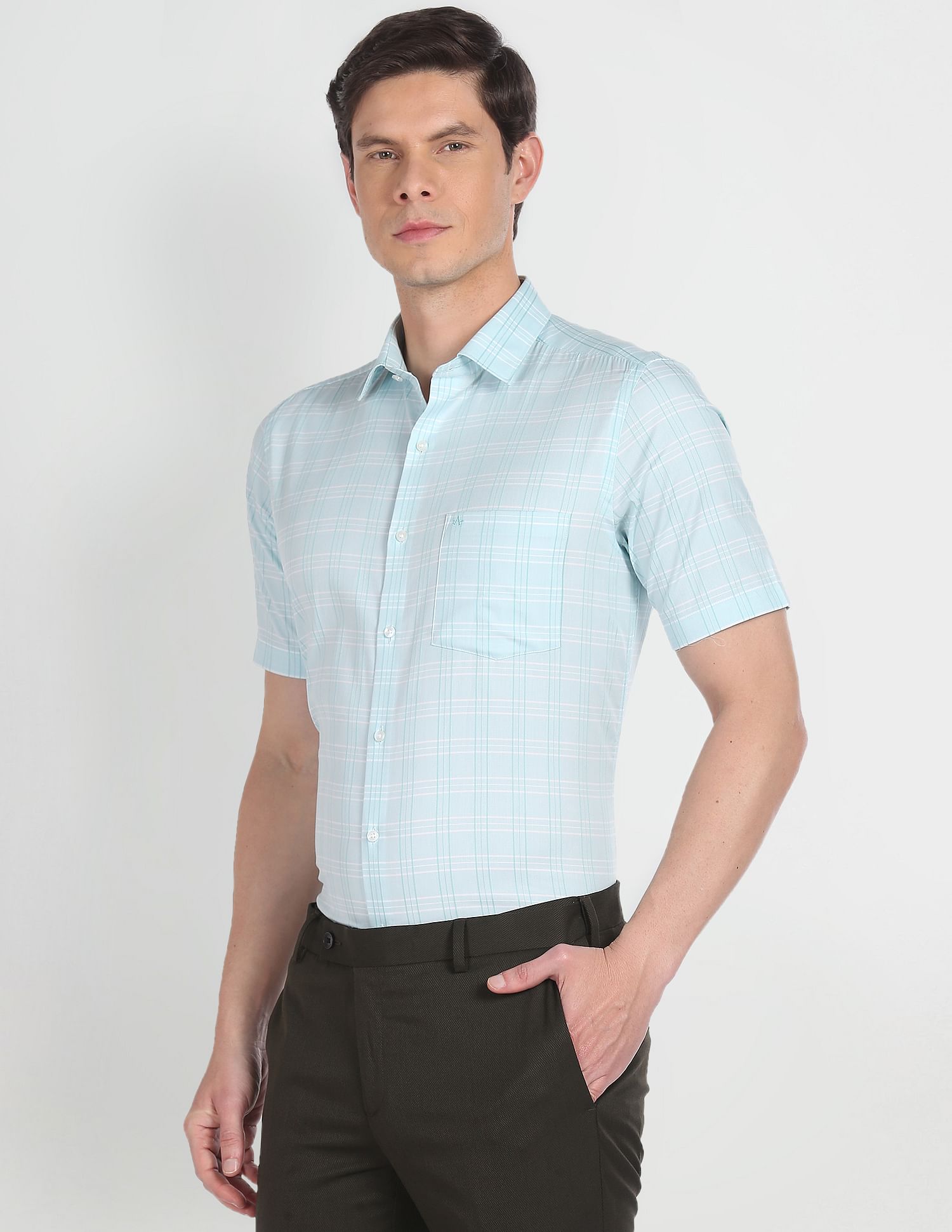 Arrow Tartan Check Cotton Formal Shirt