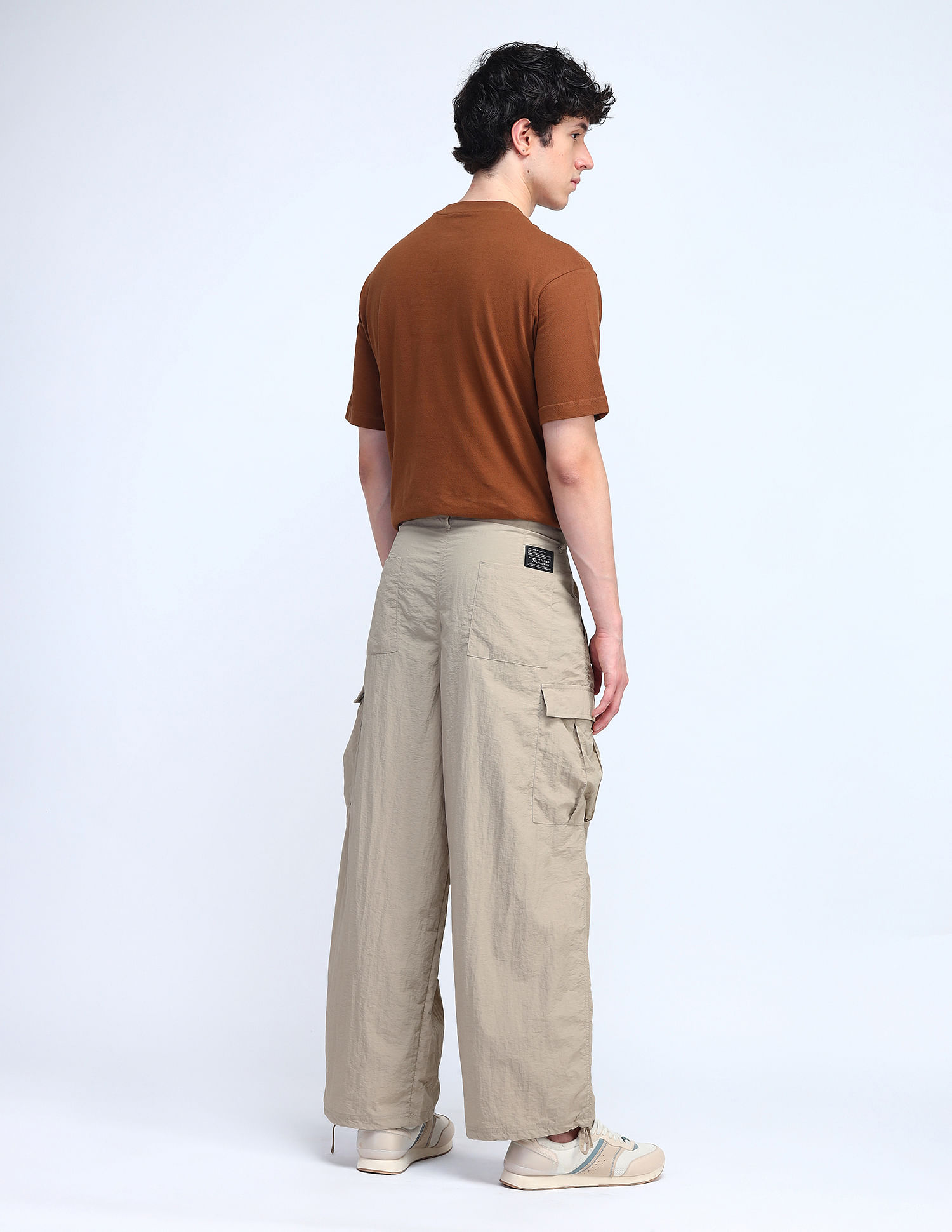 Flying Machine Cobain Loose Fit Mid Rise Cargos