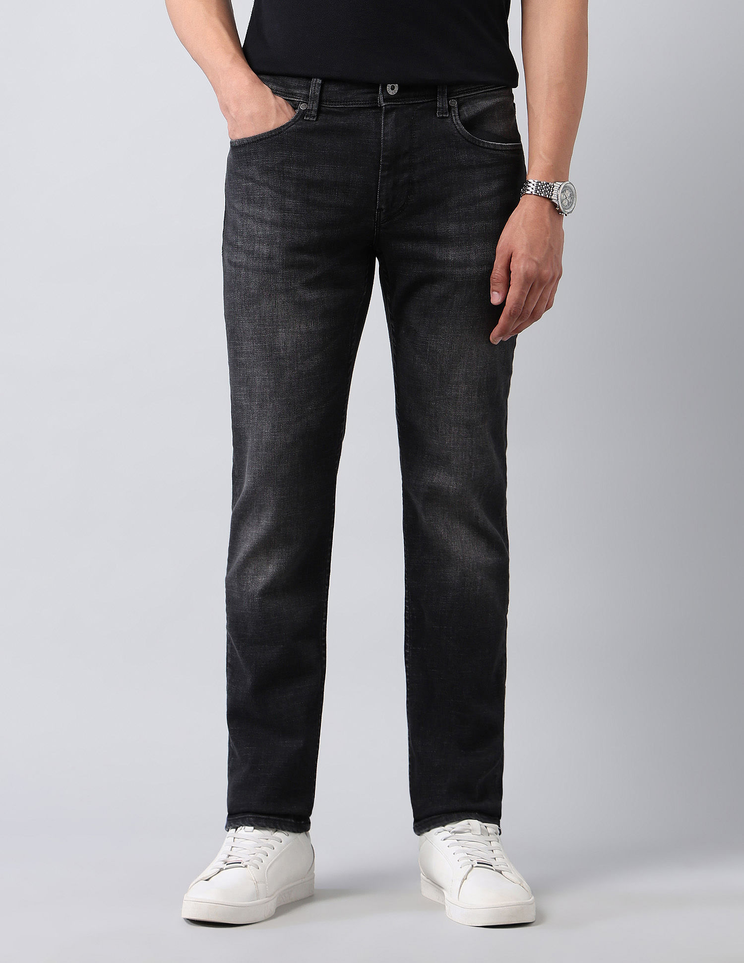 U.S. Polo Assn. Denim Co. Brandon Slim Tapered Fit Black Jeans