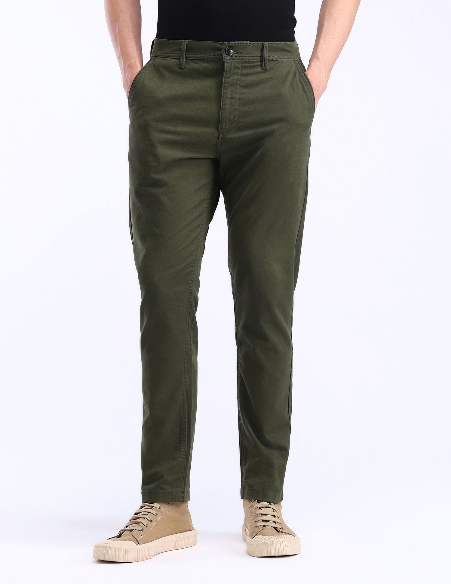 Flying Machine Slash Slim Tapered Regular Trousers