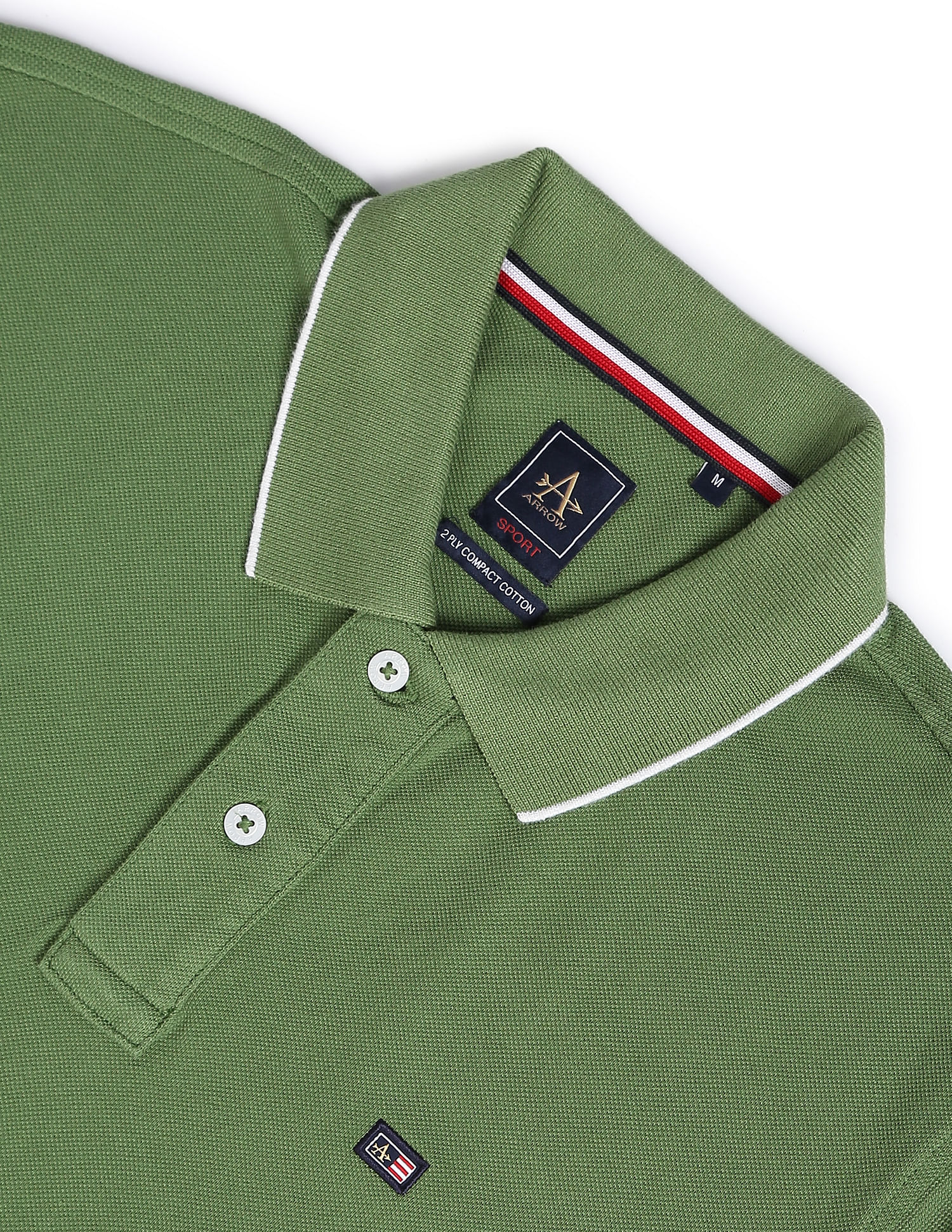 Arrow Sports Solid Compact Cotton Polo Shirt