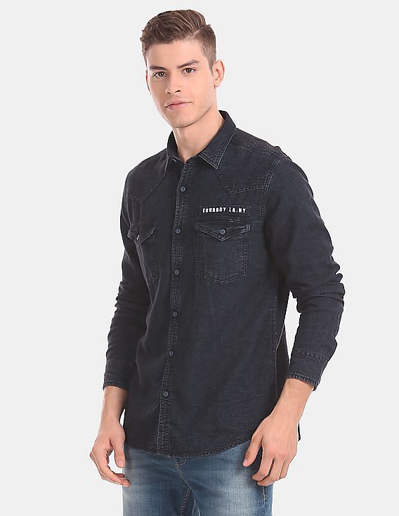 Buy Black Shirts for Men by Defacto Online | Ajio.com