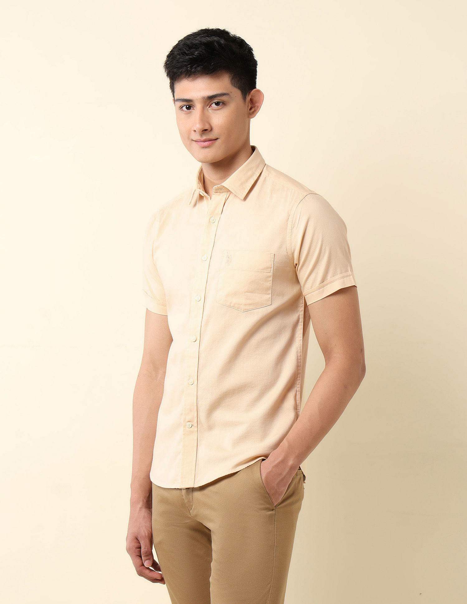 U.S. Polo Assn. Pure Cotton Tailored Fit Dobby Shirt