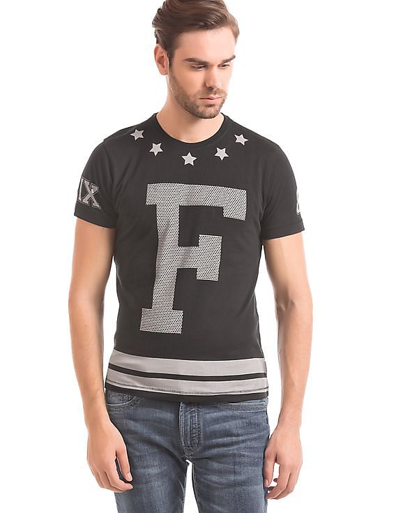 flying machine round neck t shirt