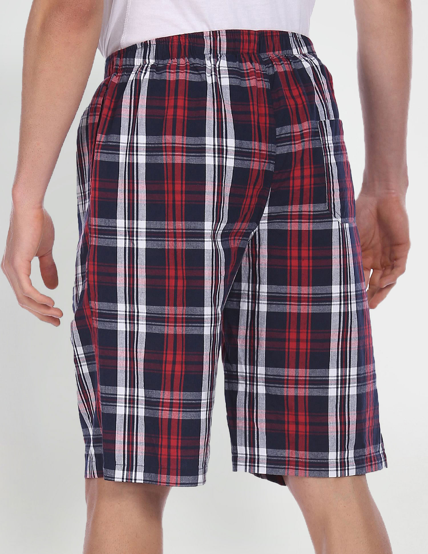 USPA Innerwear Pure Cotton Checked I692 Bermudas - Pack Of 1