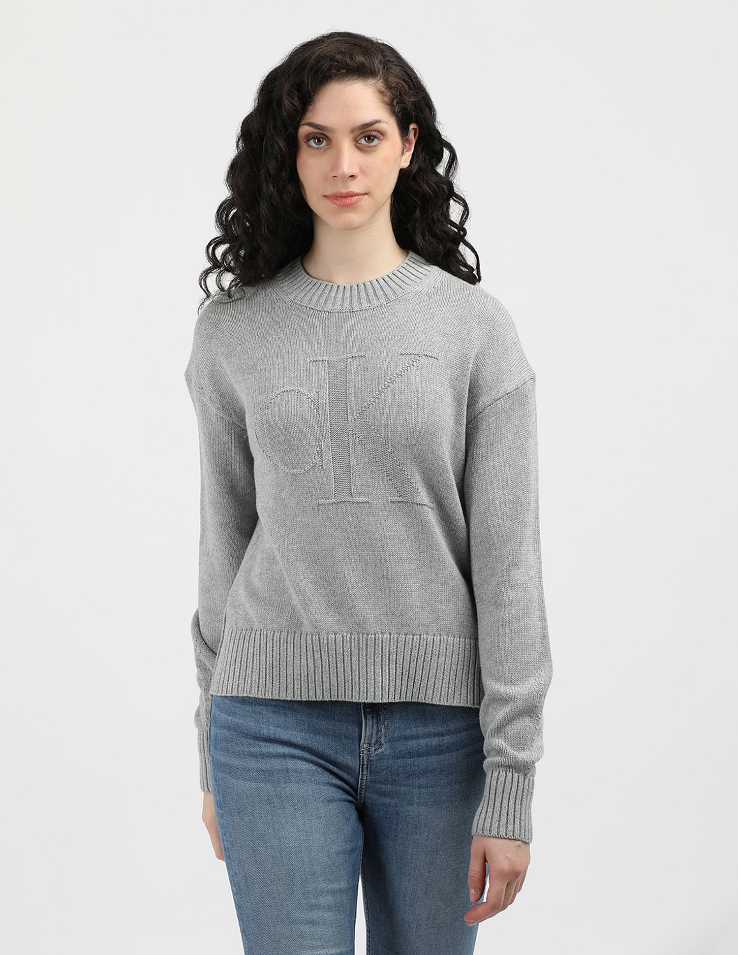 Calvin Klein Jeans Intarsia Loose Sweater