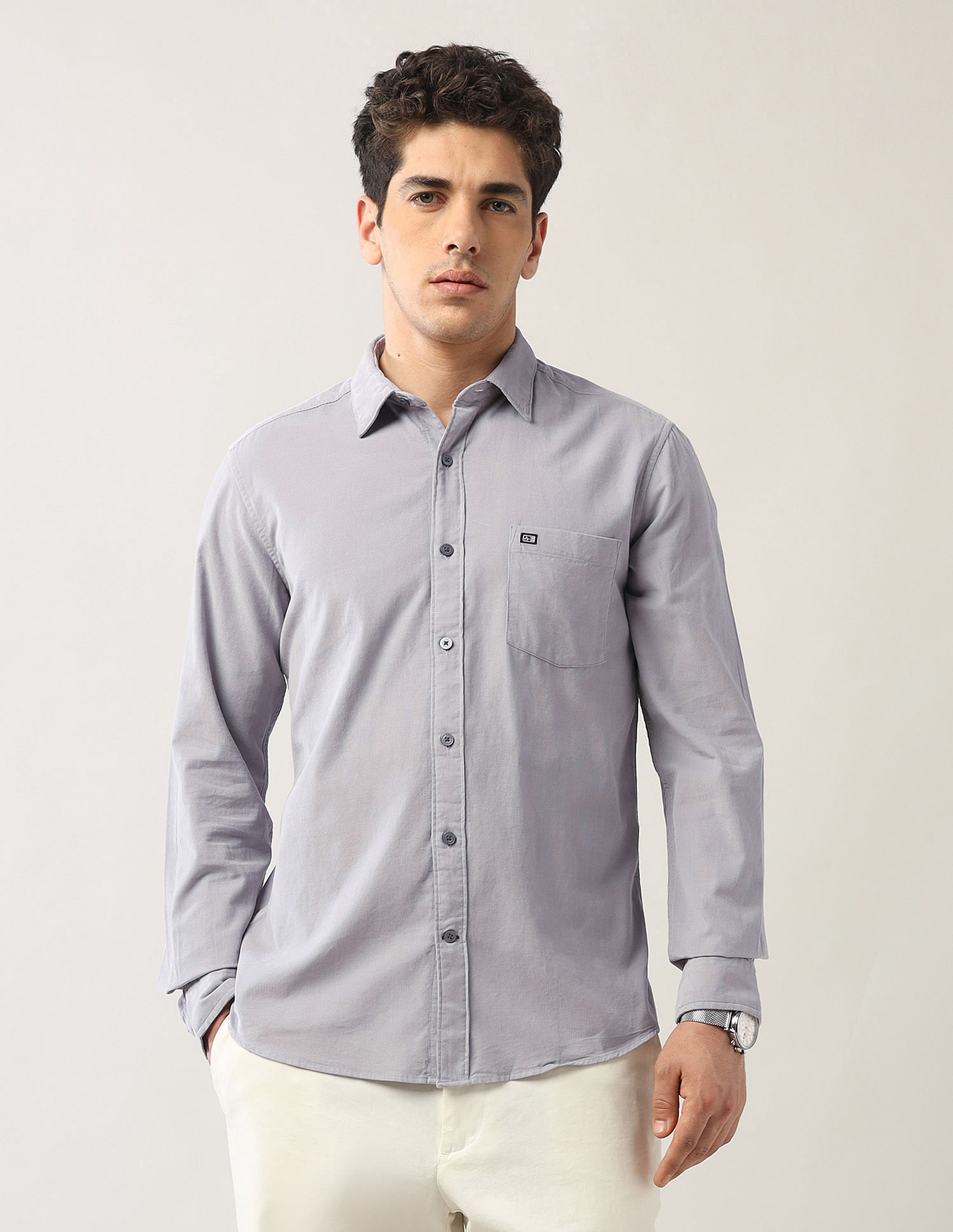 Arrow Sport Pure Cotton Corduroy Shirt