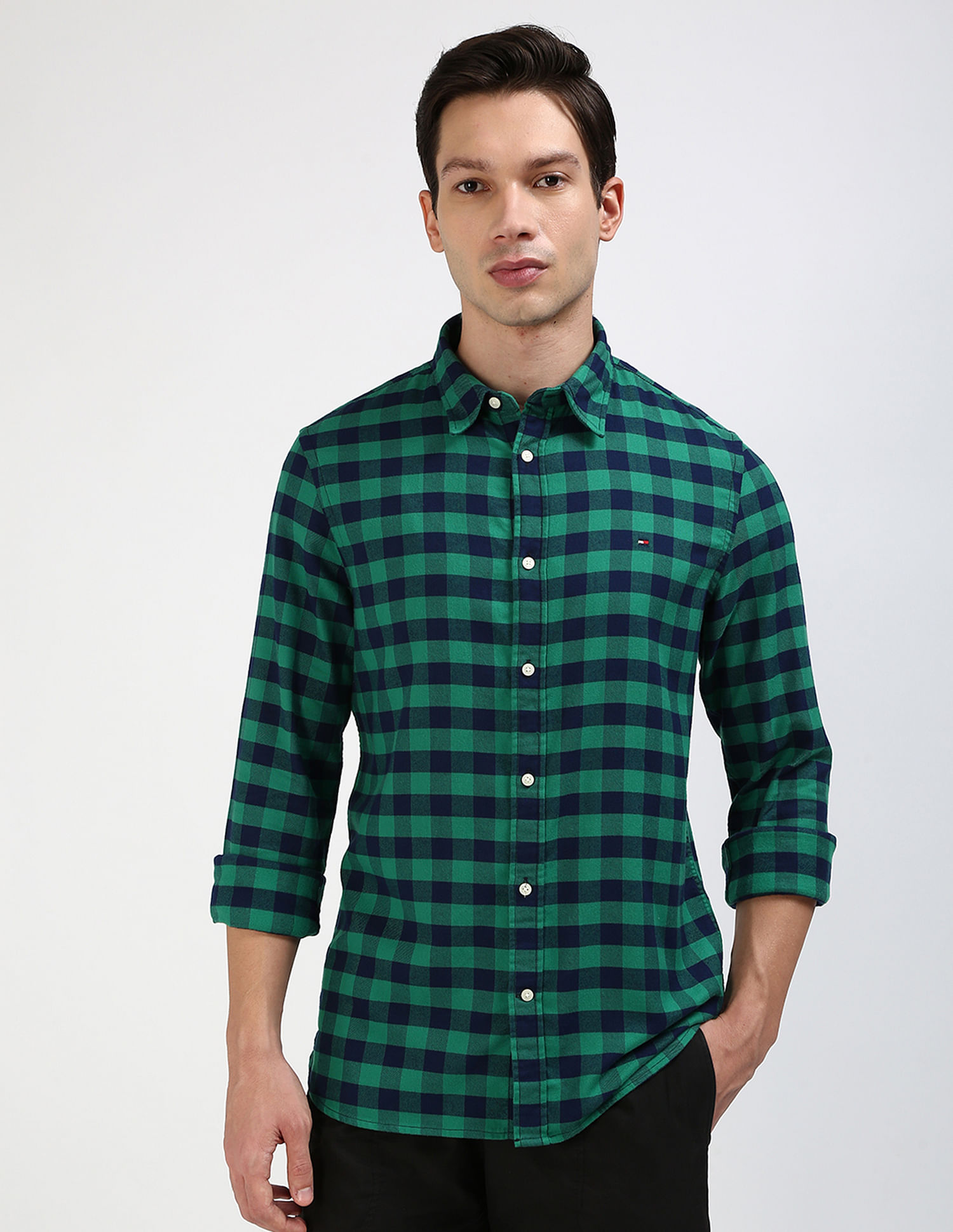 Tommy Hilfiger Brushed Gingham Twill Shirt
