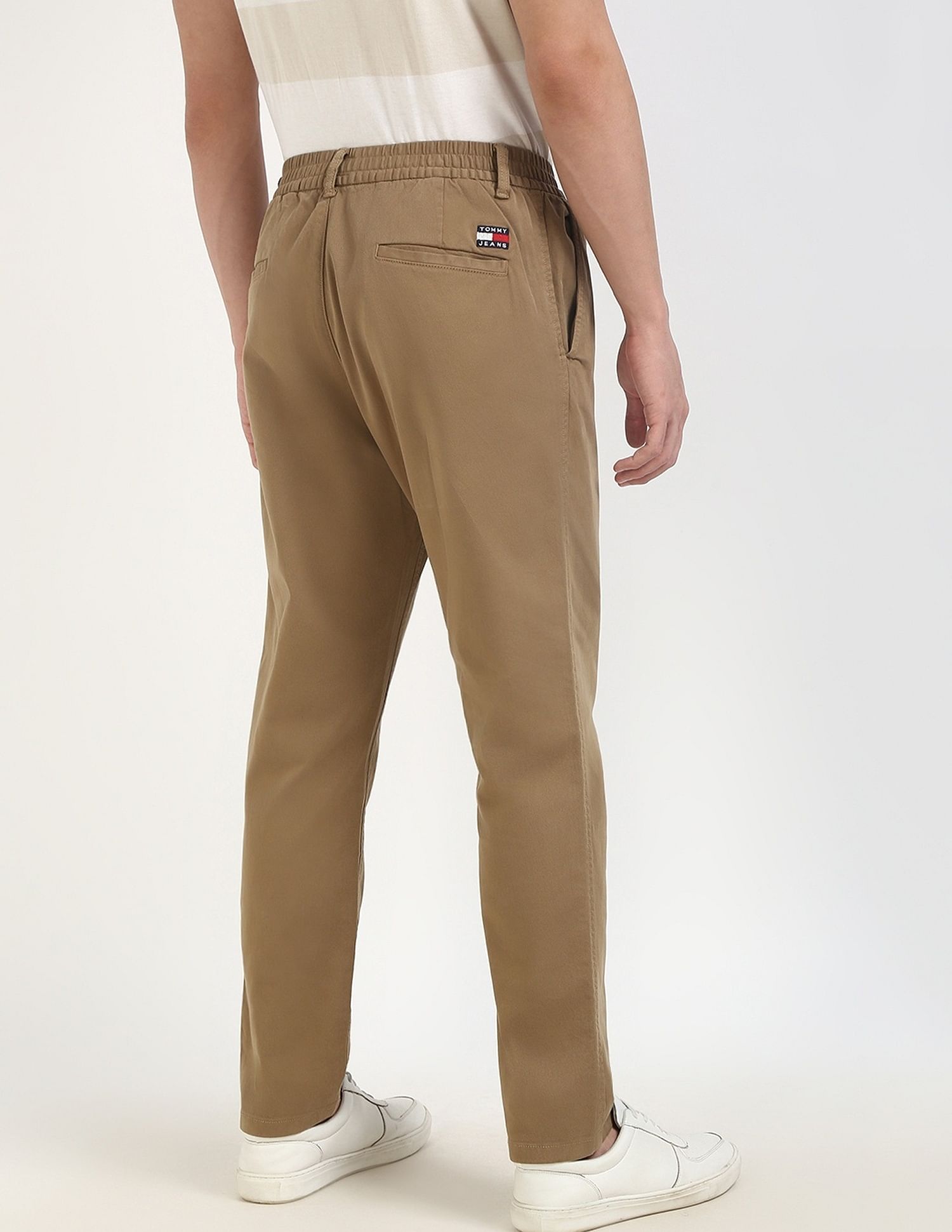 Tommy Hilfiger Brown Men's Trousers for Earthy Style