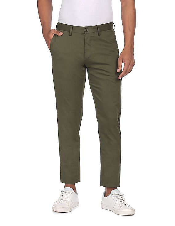 U.S. Polo Assn. Austin Trim Fit Flat Front Casual Trousers