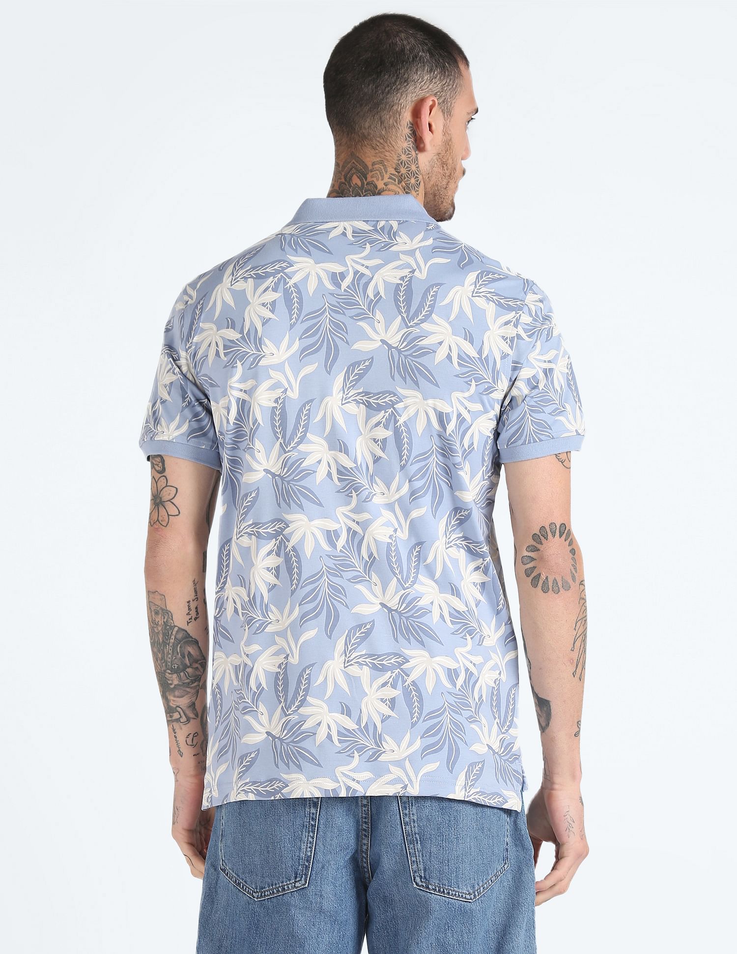 Flying Machine Mercerised Tropical Polo Shirt