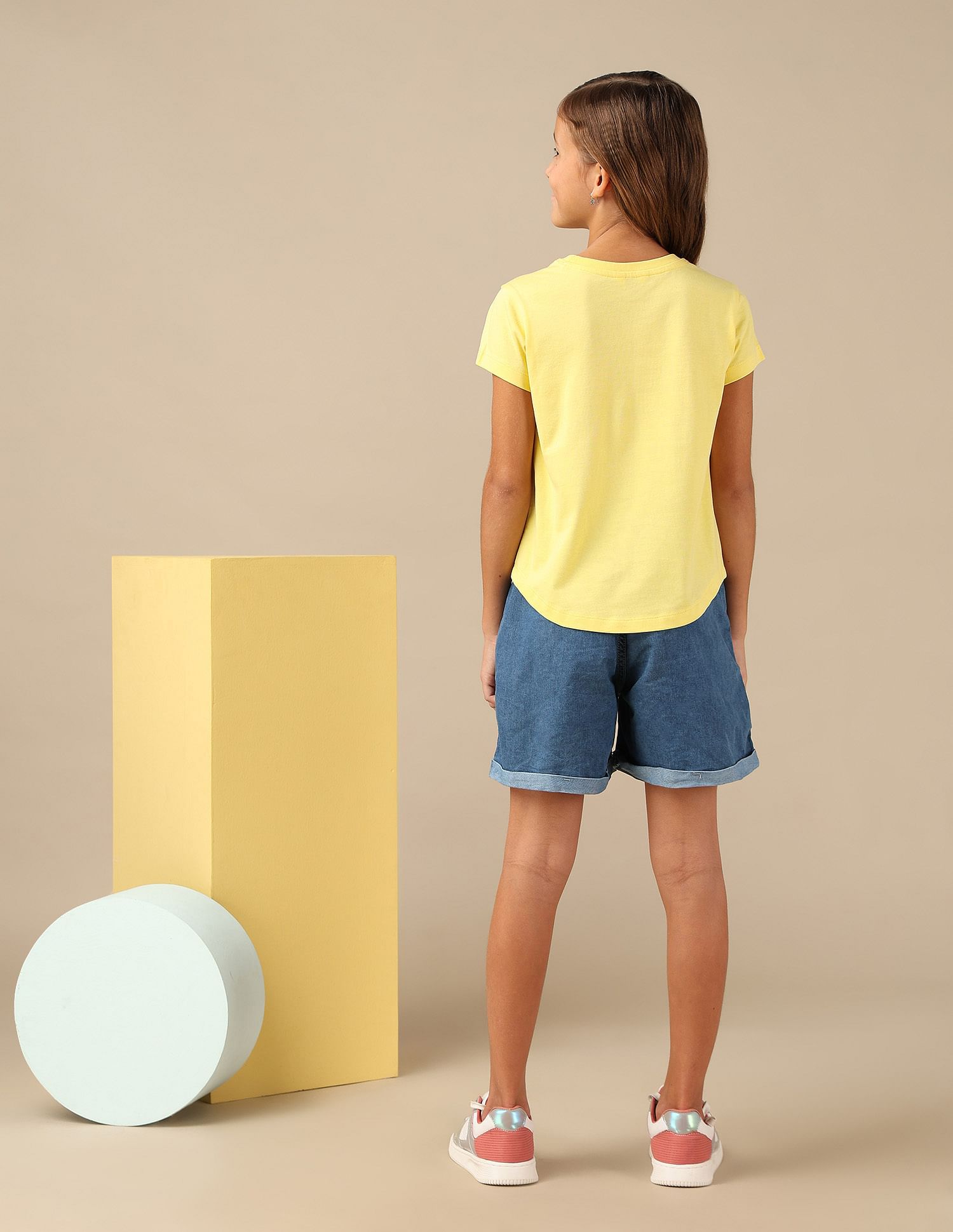 U.S. Polo Assn. Kids Girls Flip Sequins Relaxed Fit  T-Shirt