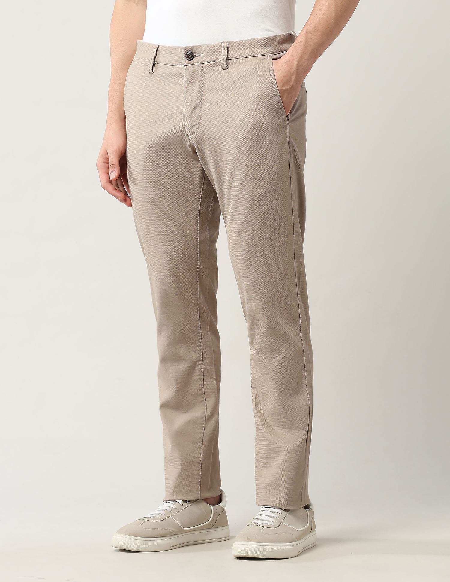 Arrow Sport Slim Fit Dobby Trousers