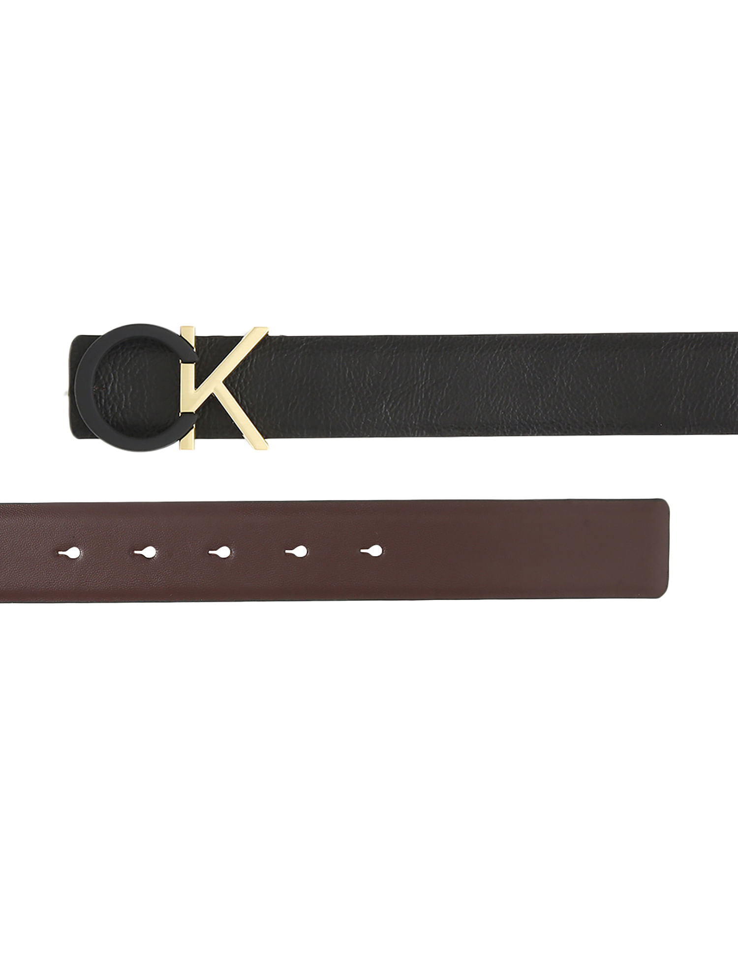 Calvin Klein Solid Leather Belt