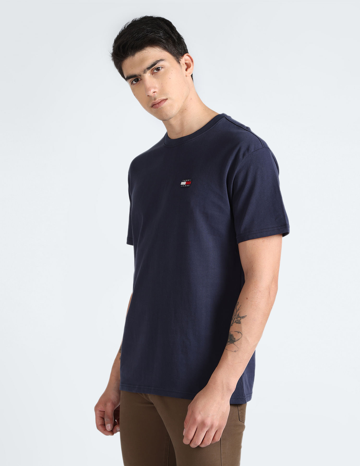 Tommy Hilfiger Logo Badge Transitional Cotton T-Shirt