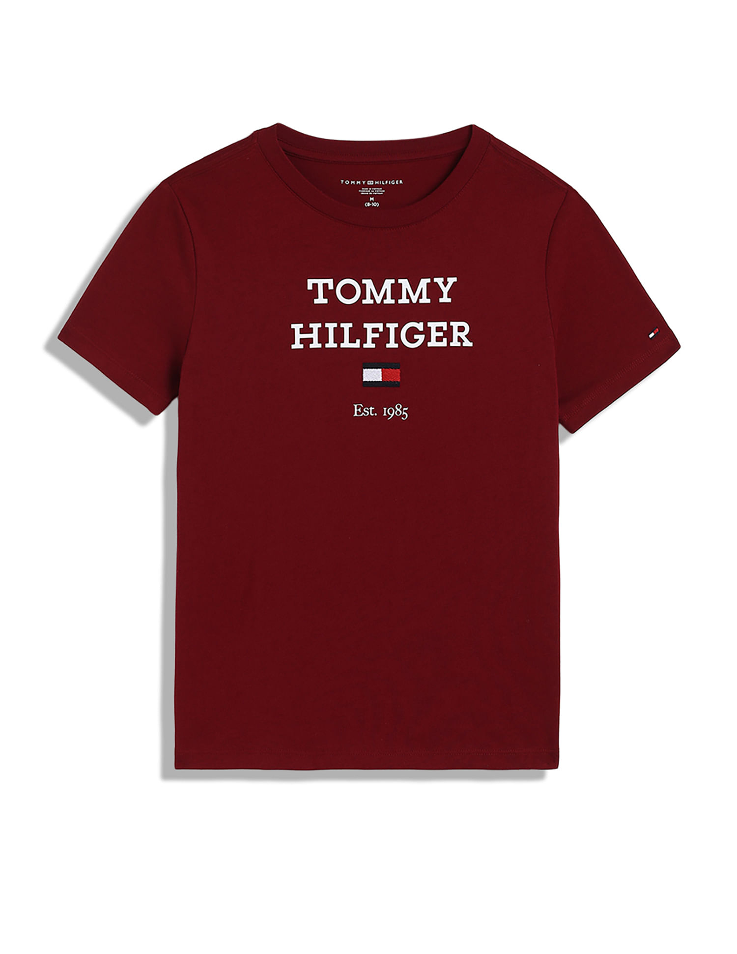 Tommy Hilfiger Kids Boys Logo Short Sleeves T-Shirt
