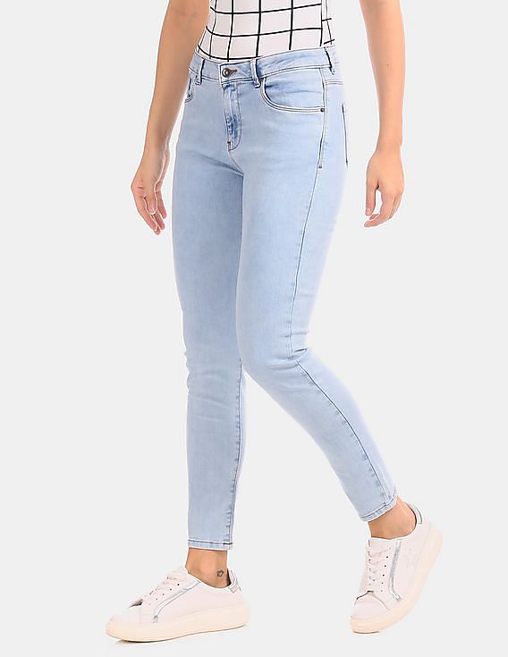 Flying Machine Women Veronica Skinny Fit Stone Wash Jeans