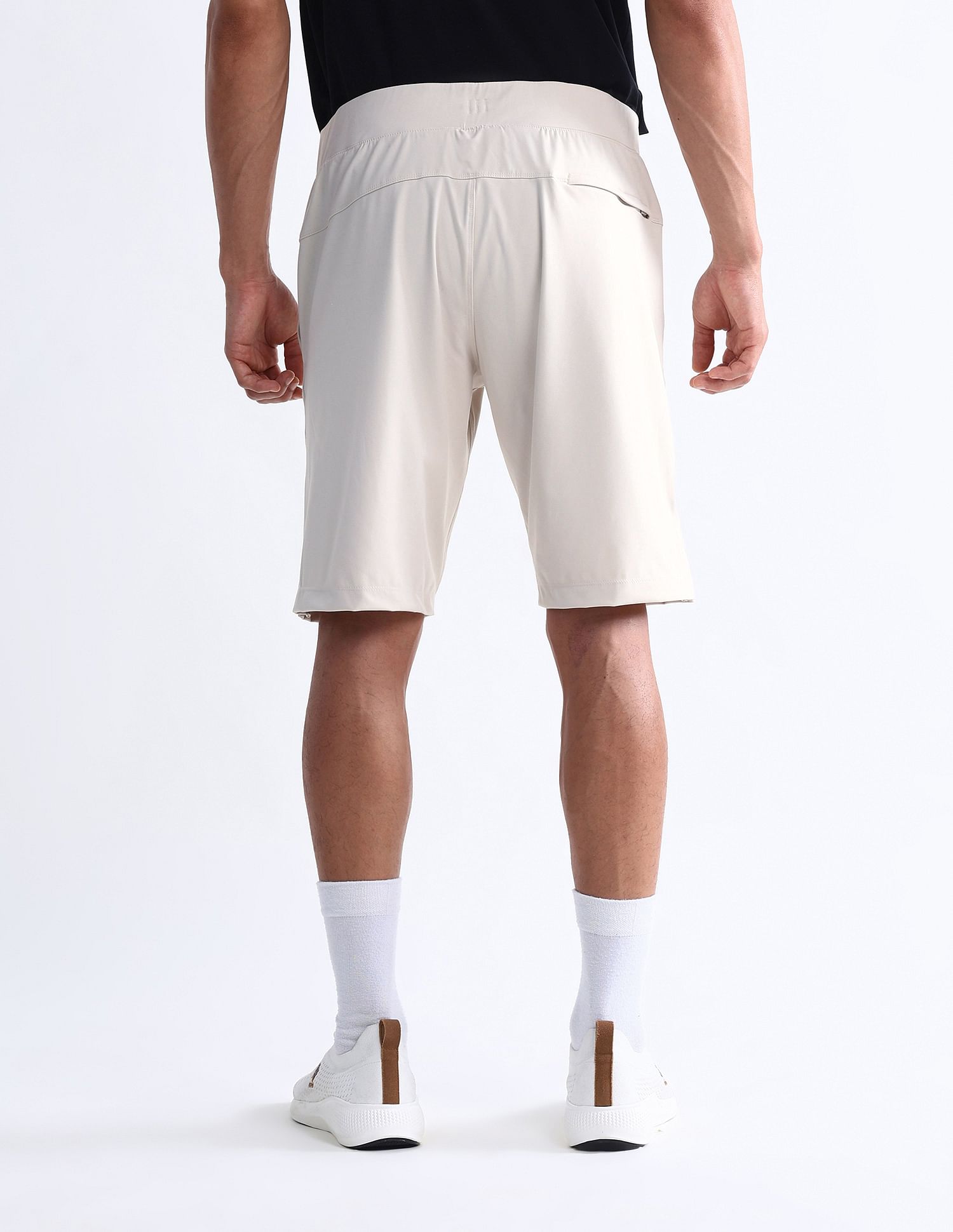 USPA Active Slim Fit Solid Active Shorts