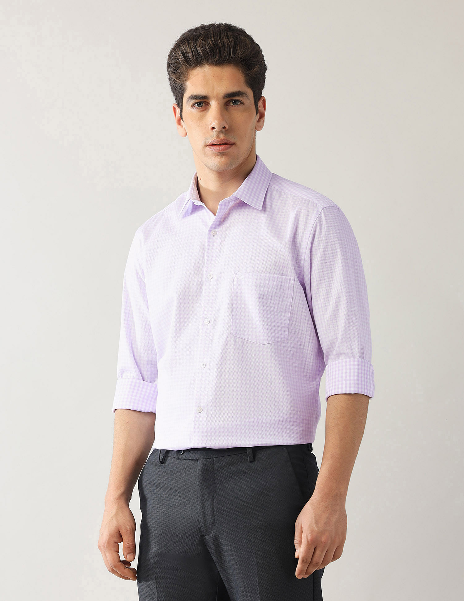 Arrow Gingham Checked Liberty Classic Fit Shirt