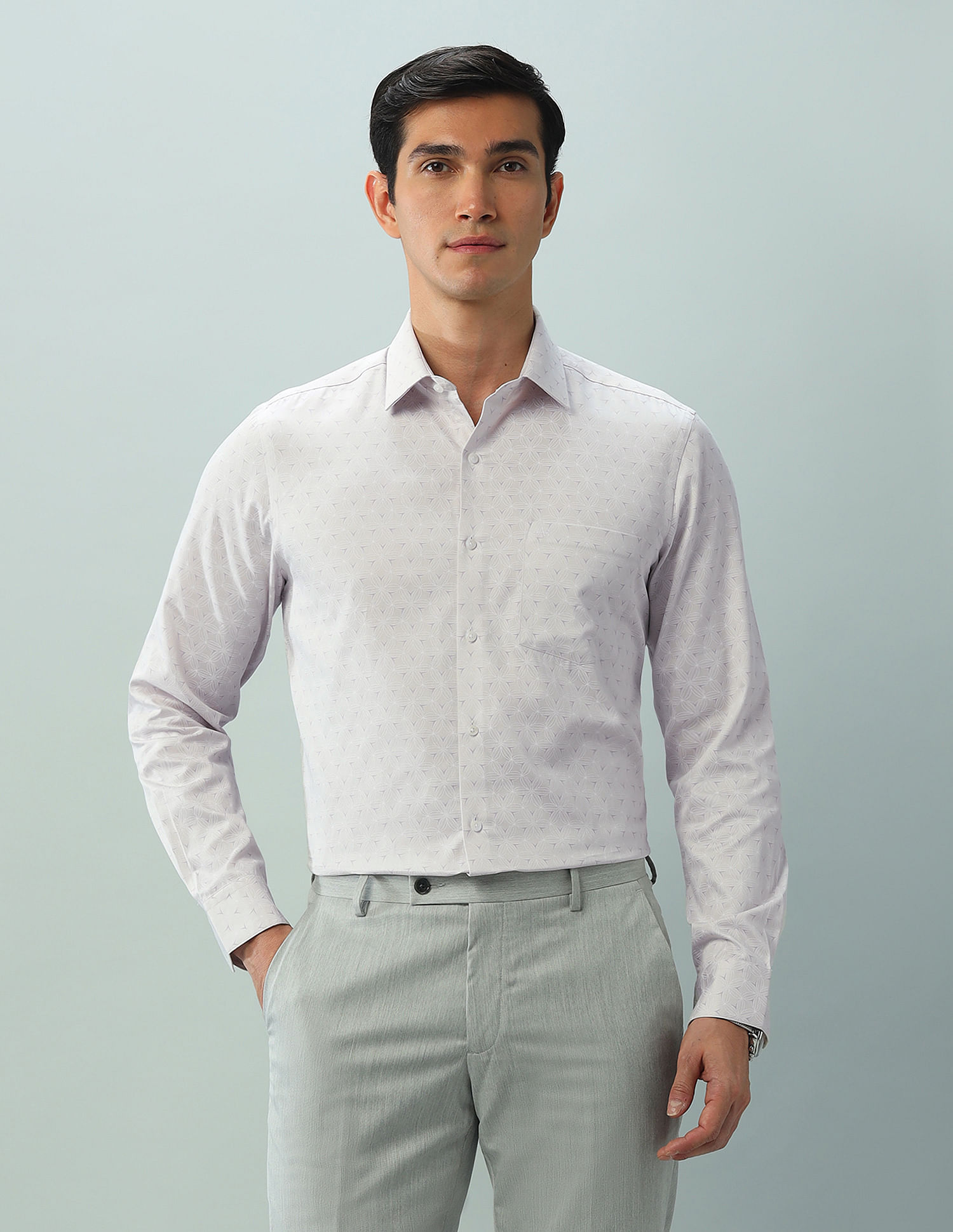 Arrow Regular Fit Twill Printed Shirt