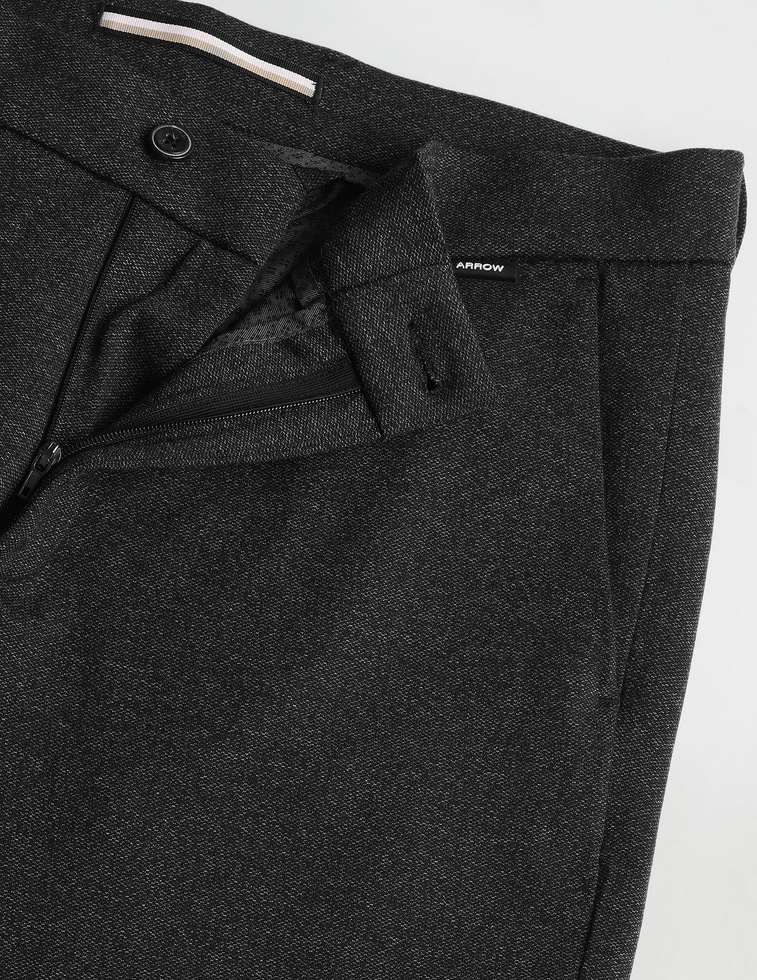 Arrow Newyork Smart Flex Heathered Trousers
