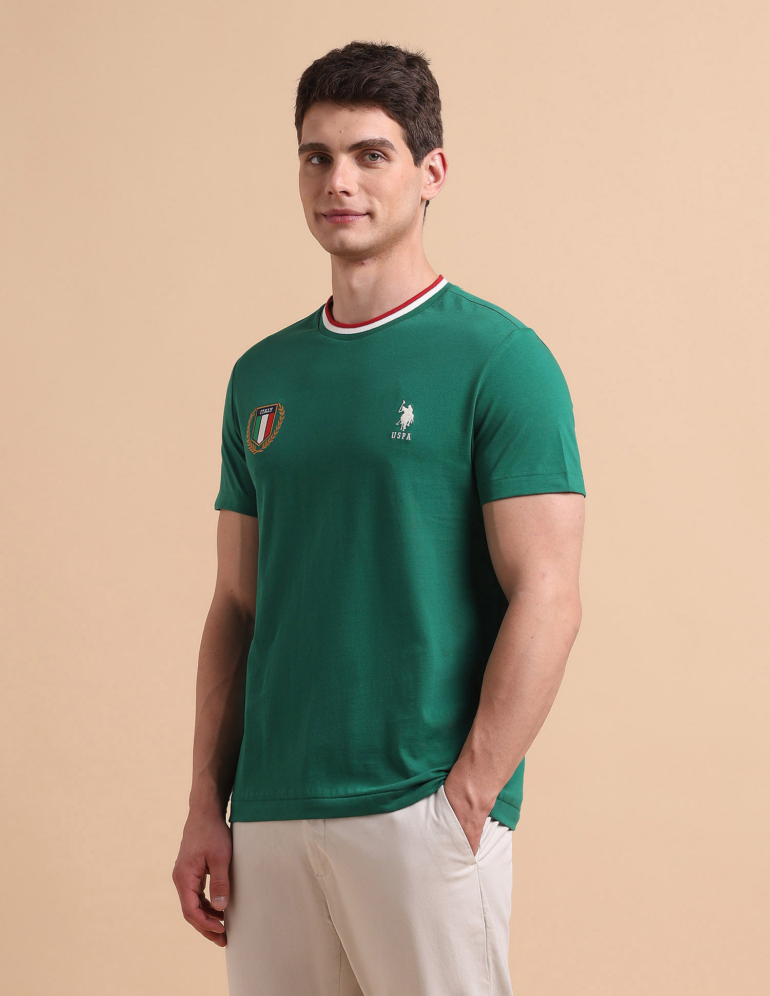 U.S. Polo Assn. Solid Pure Cotton T-Shirt