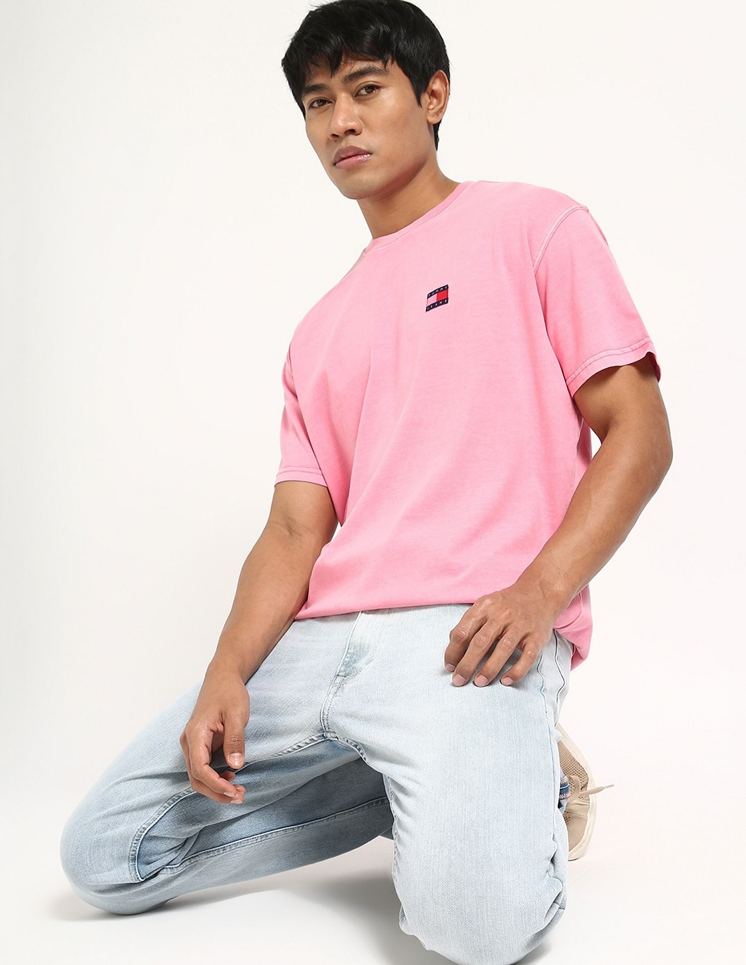 Tommy Hilfiger Solid Relaxed-Fit Cotton T-Shirt